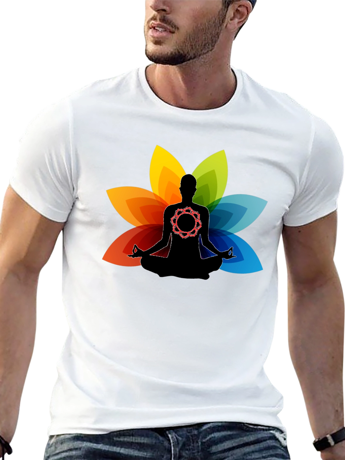 Meditative Mandala Lotus T-Shirt