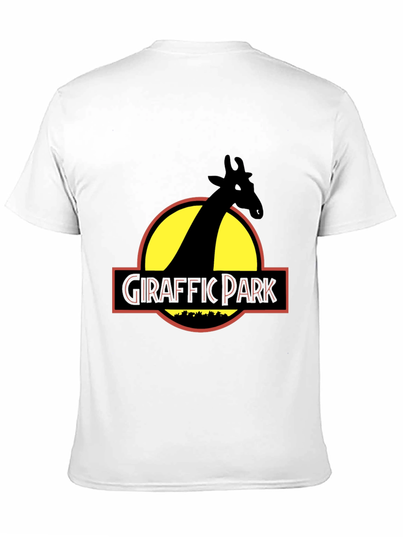 Giraffe Park Graphic Tee - Jurassic Humor T-Shirt