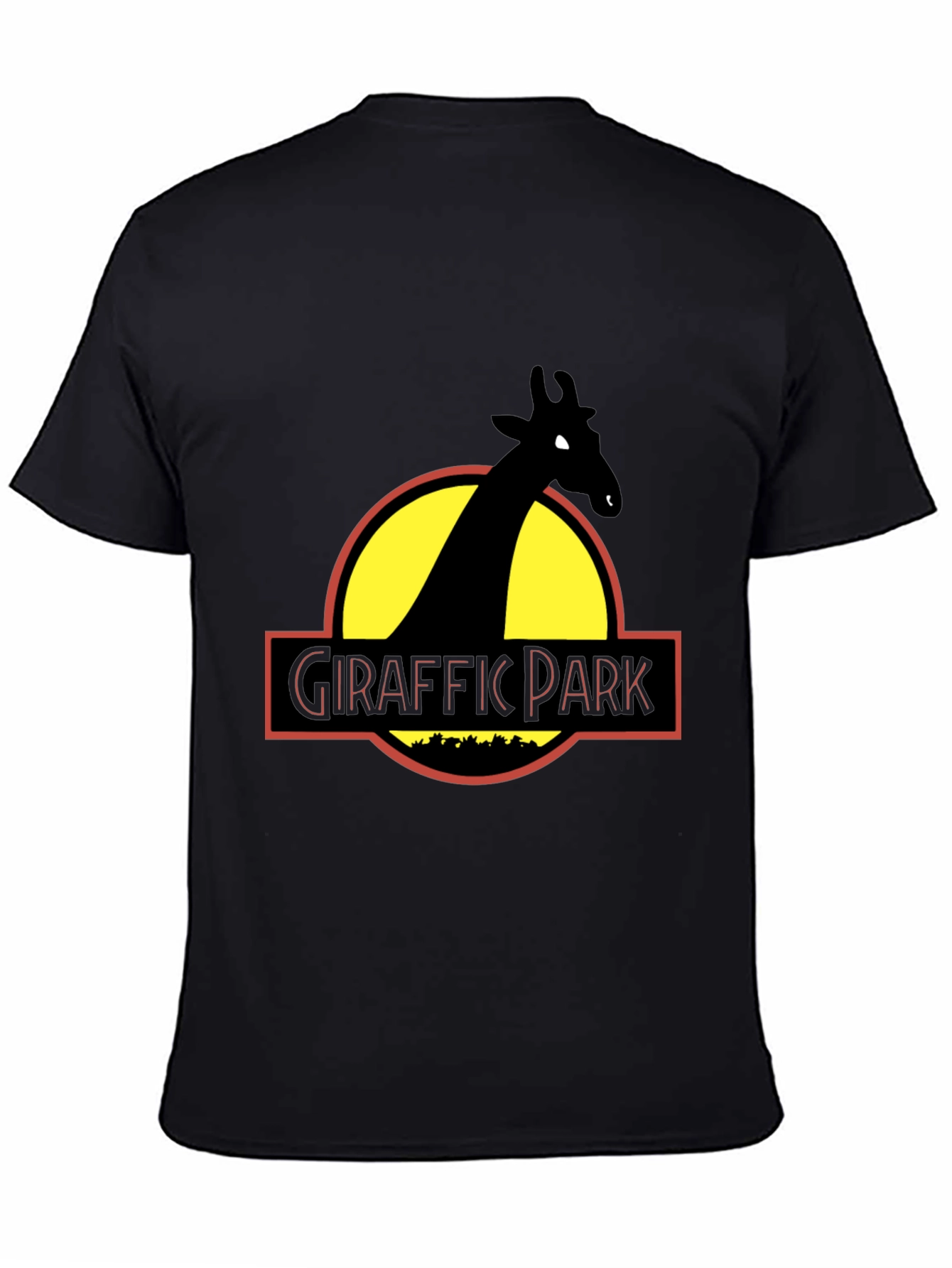 Giraffe Park Graphic Tee - Jurassic Humor T-Shirt