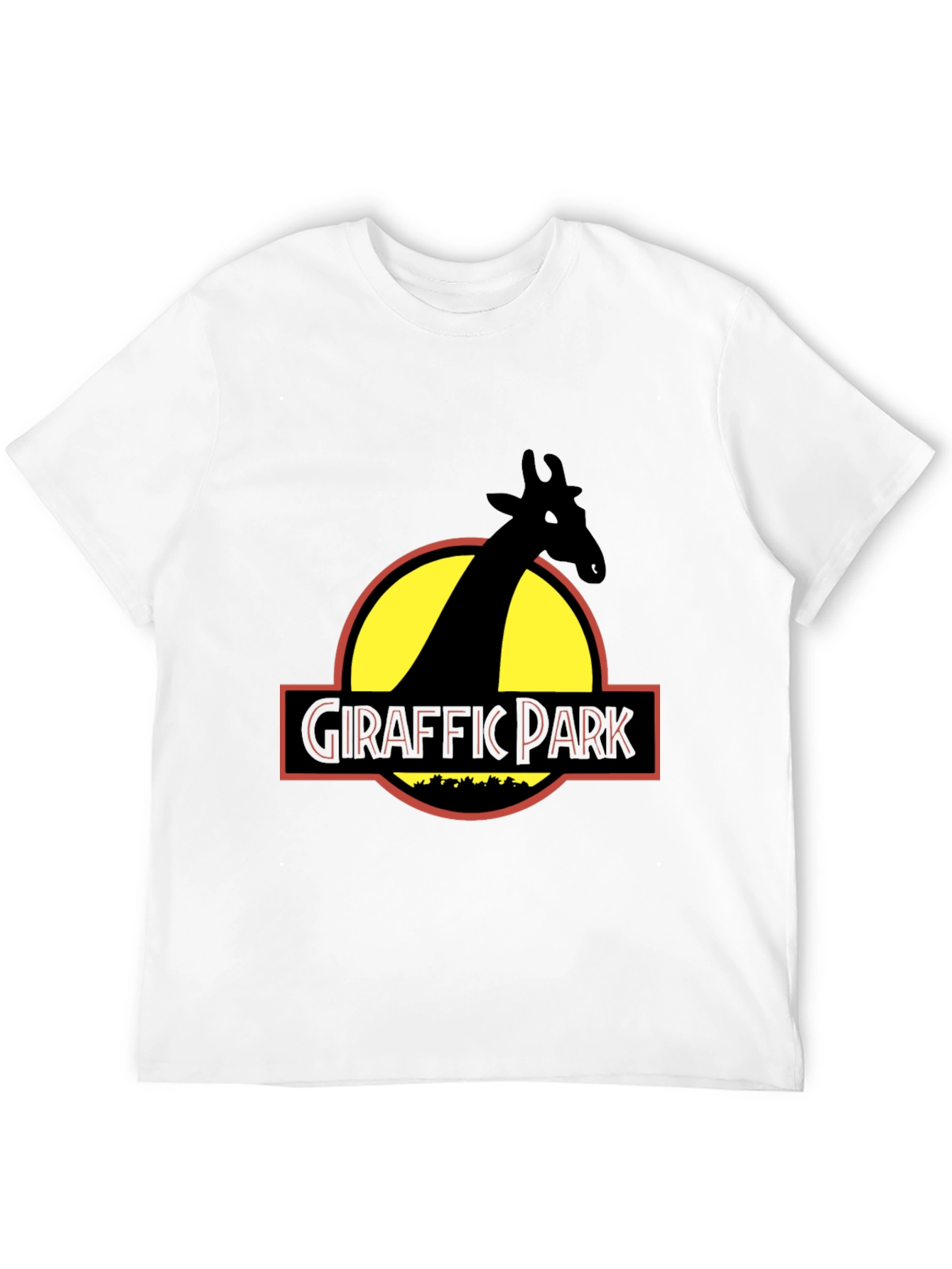 Giraffe Park Graphic Tee - Jurassic Humor T-Shirt