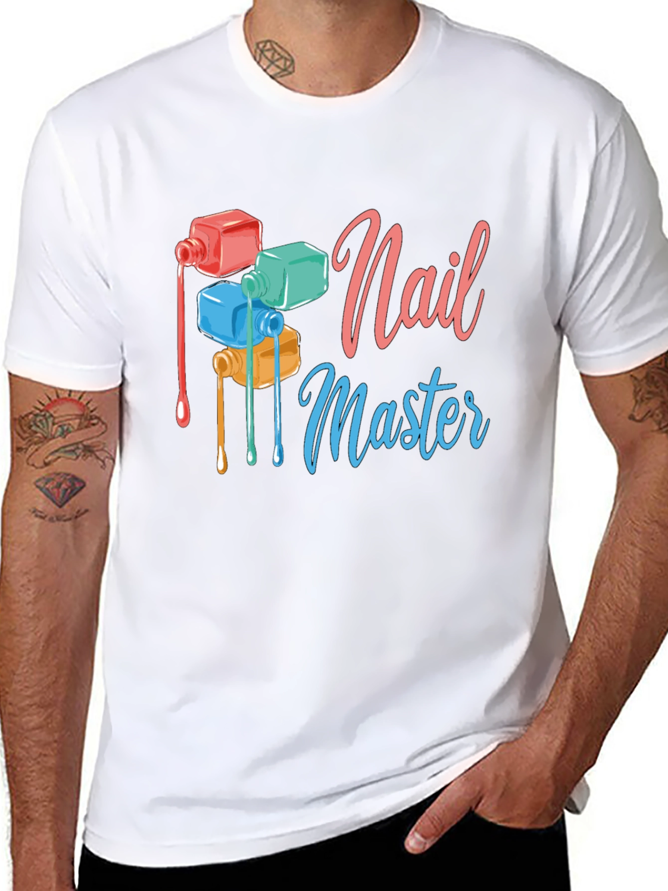 Nail Master Graphic T-Shirt - Trendy Design