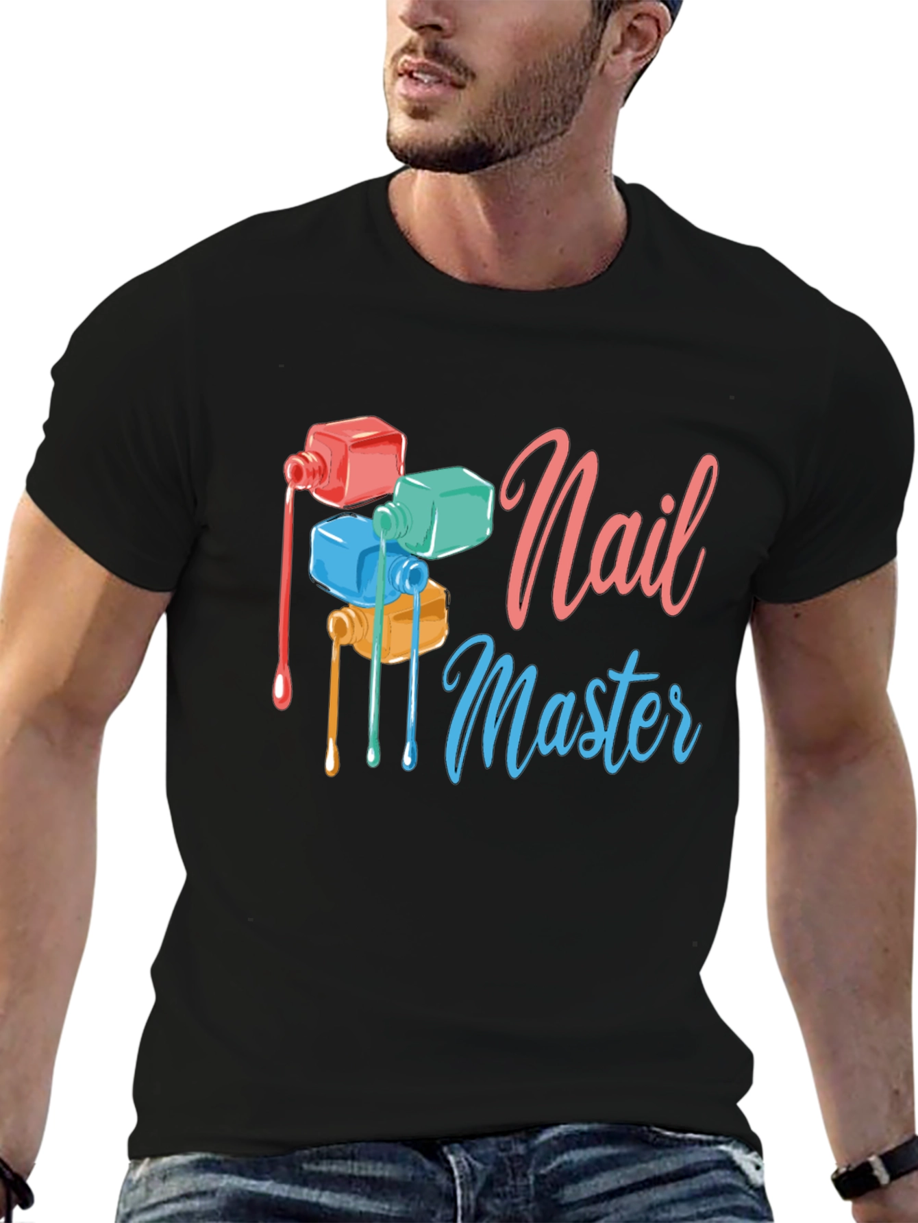 Nail Master Graphic T-Shirt - Trendy Design