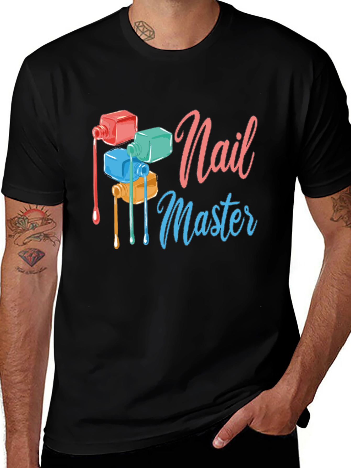 Nail Master Graphic T-Shirt - Trendy Design