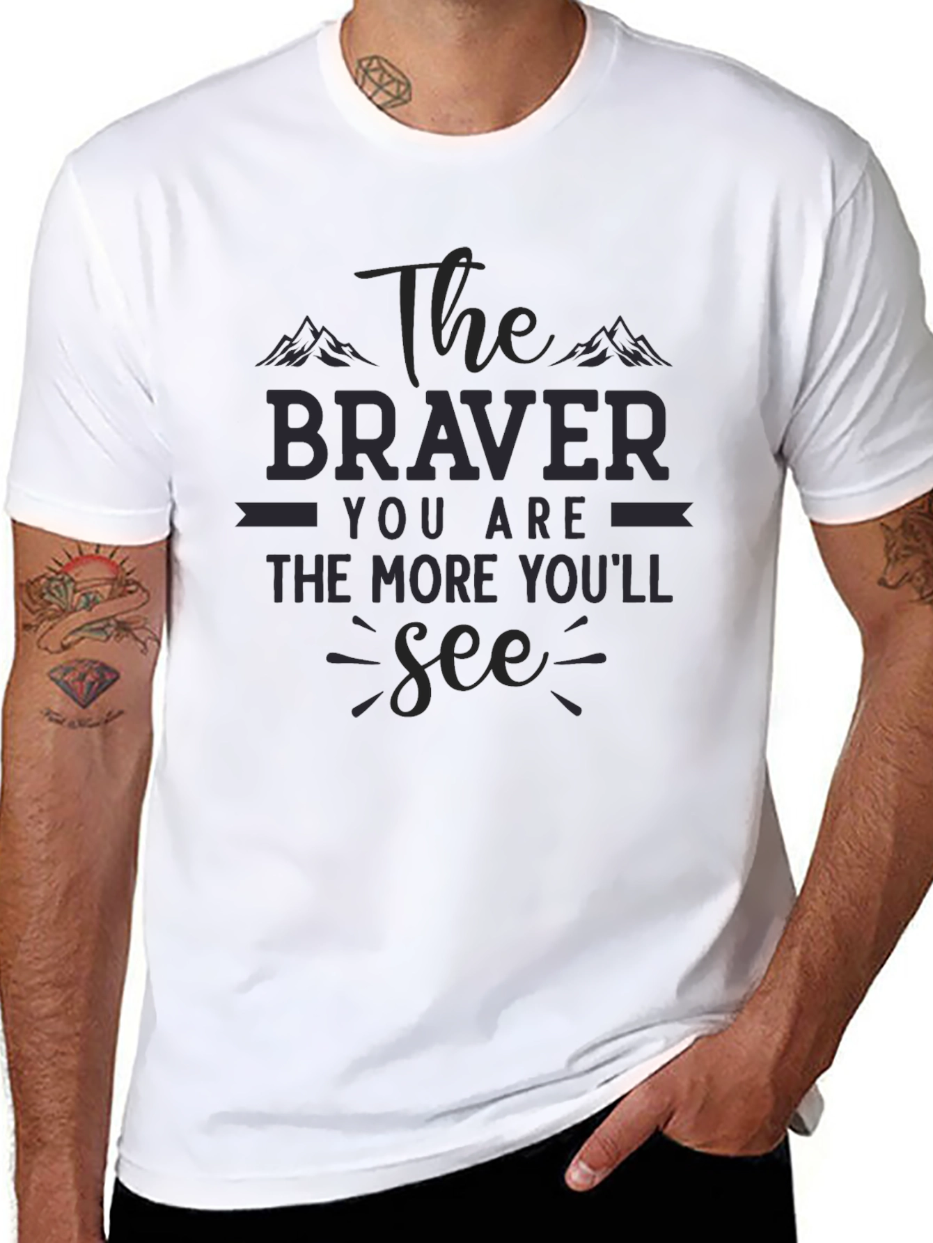 The Braver You Are Graphic Tee