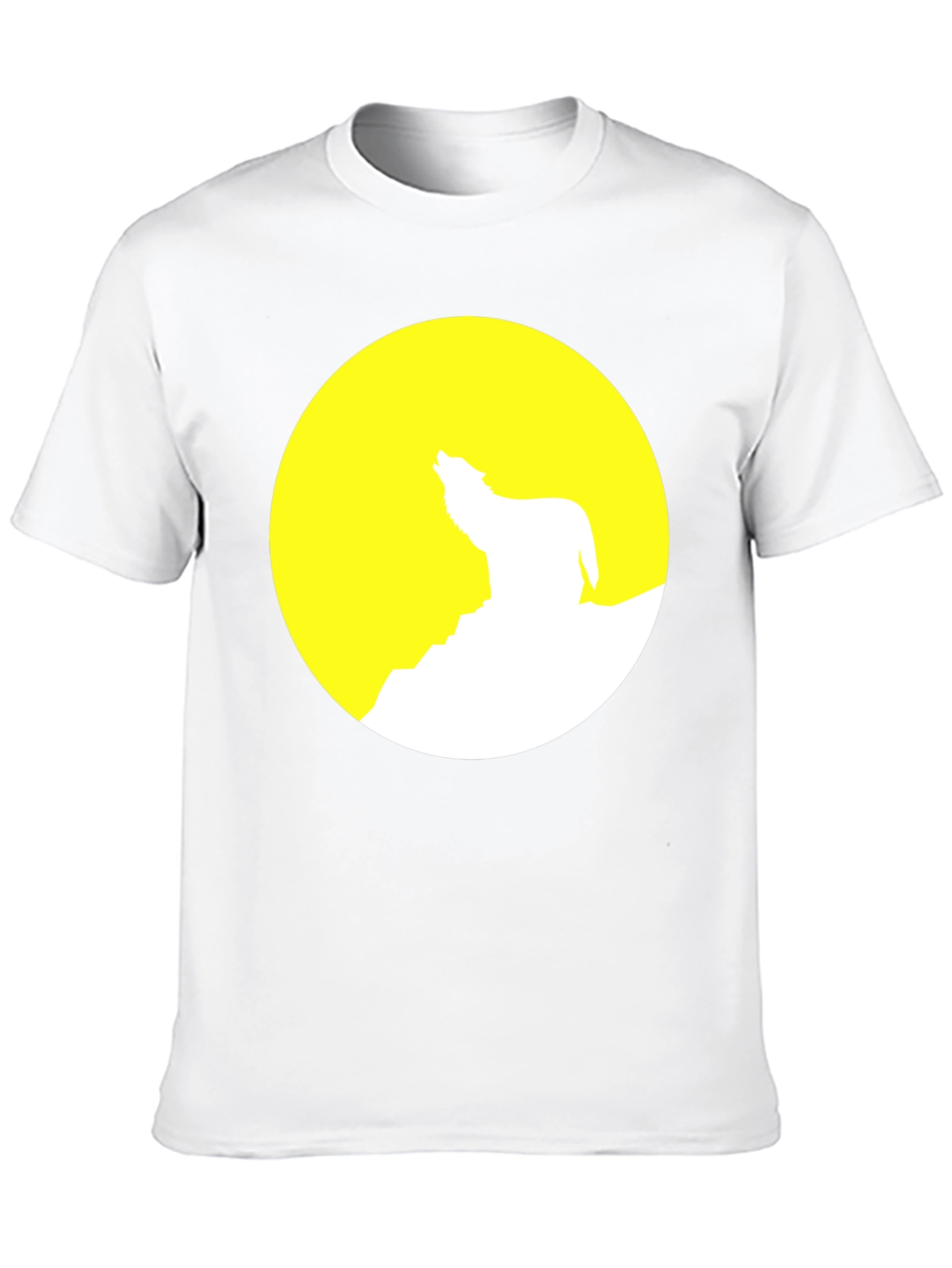 Wolf Moon Graphic Tee - Stylish Black Cotton T-Shirt