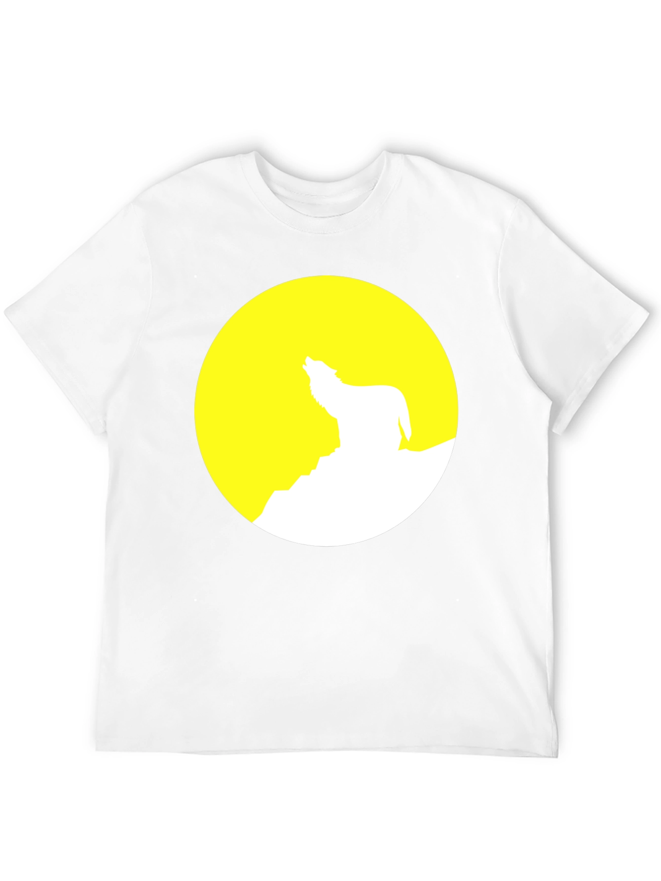 Wolf Moon Graphic Tee - Stylish Black Cotton T-Shirt