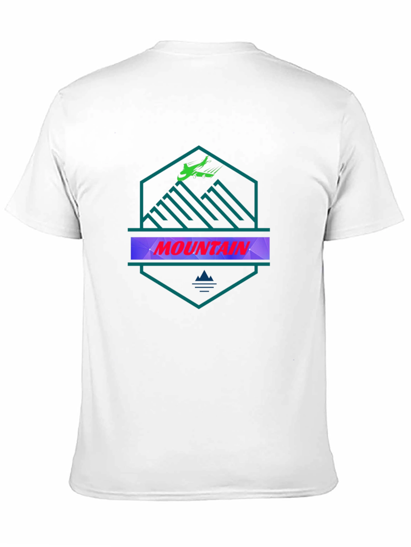 Mountain Graphic Tee - Black Cotton T-Shirt