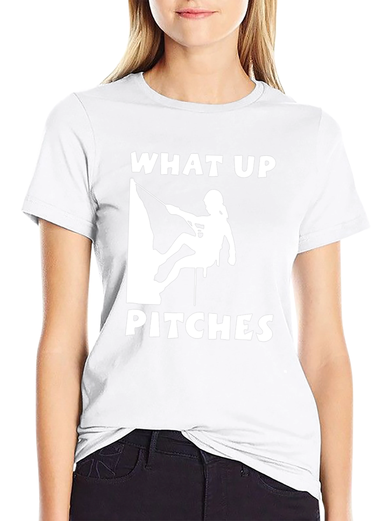 What Up Pitches Climbing T-Shirt