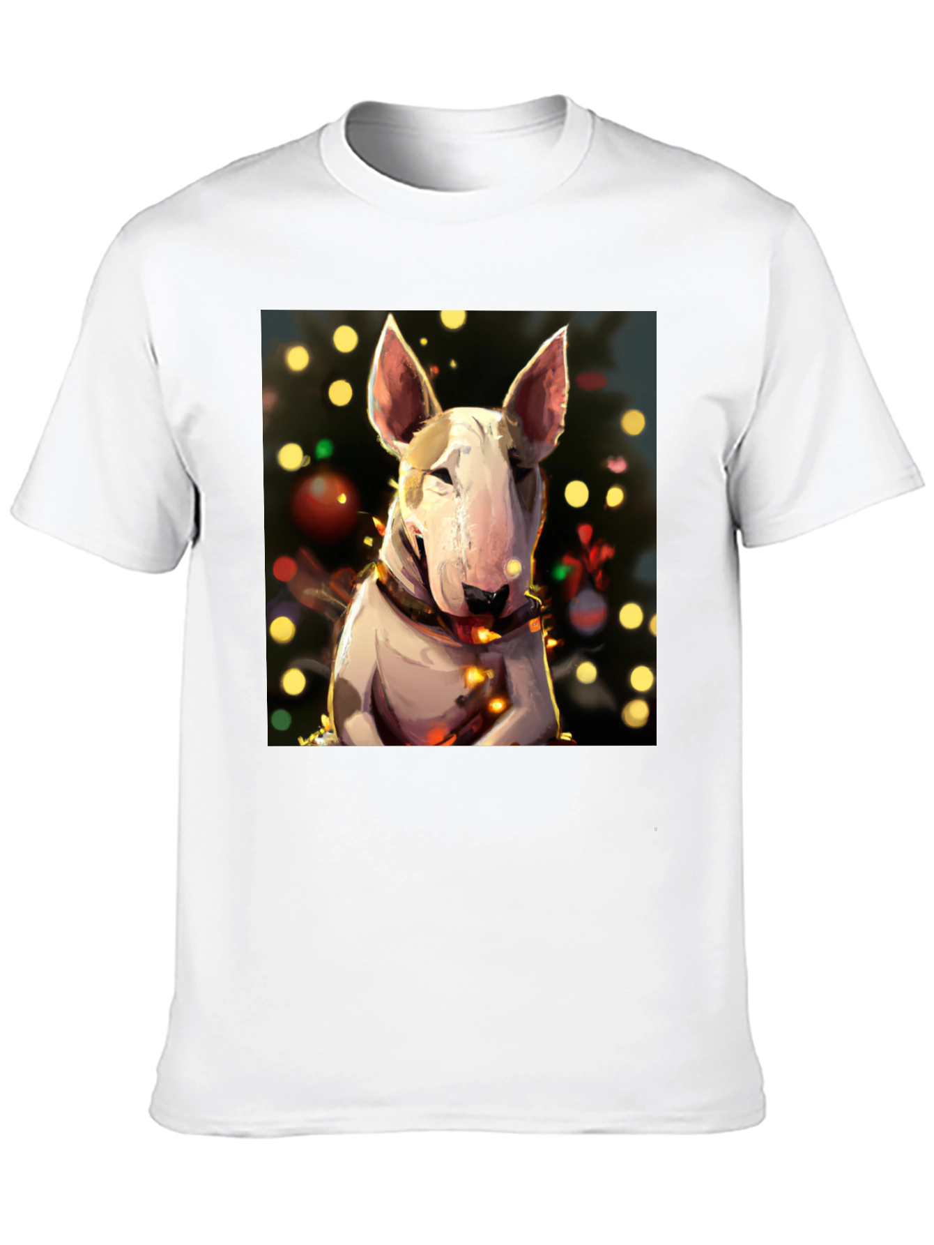 Festive Bull Terrier Christmas T-Shirt