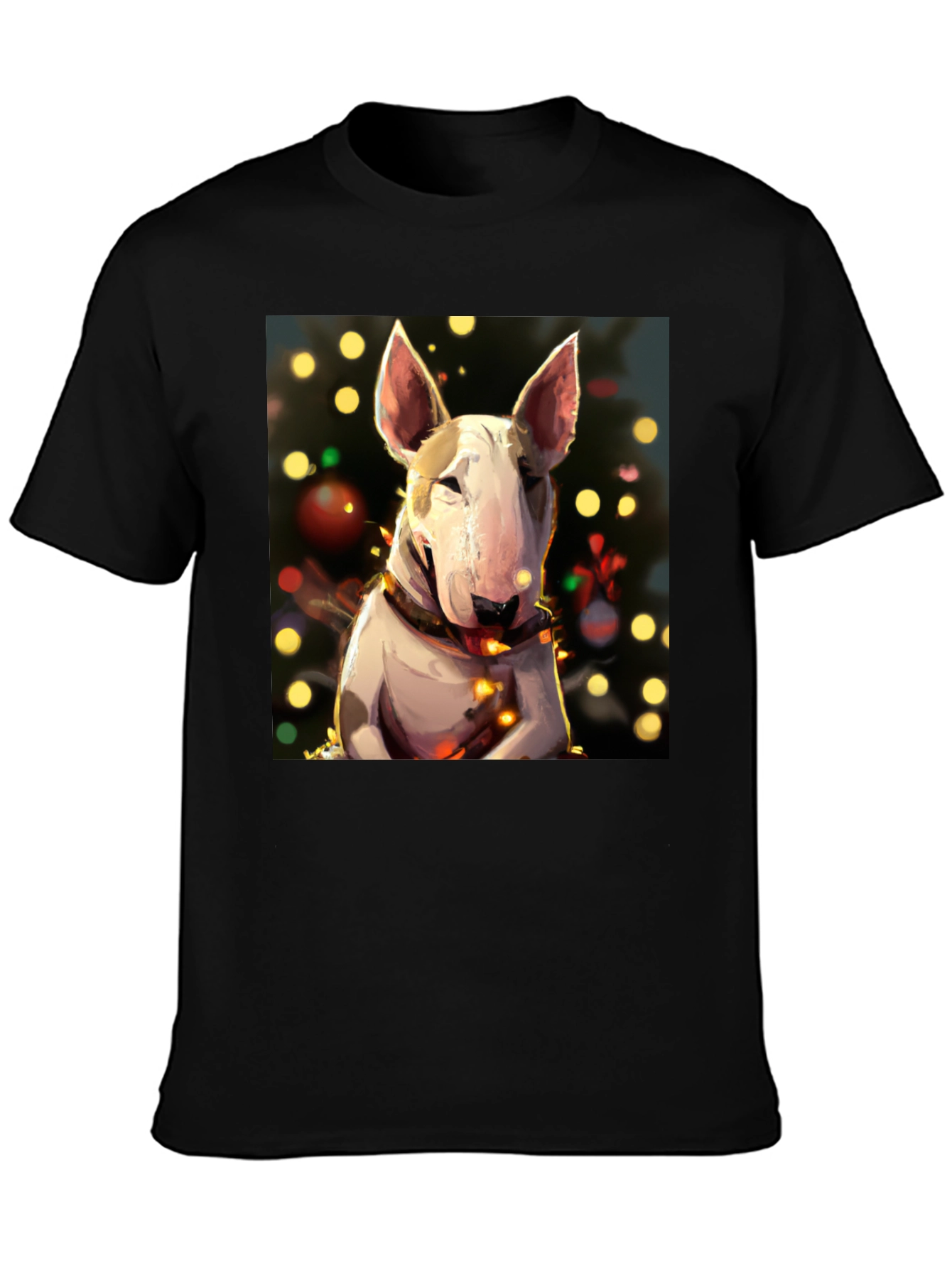 Festive Bull Terrier Christmas T-Shirt