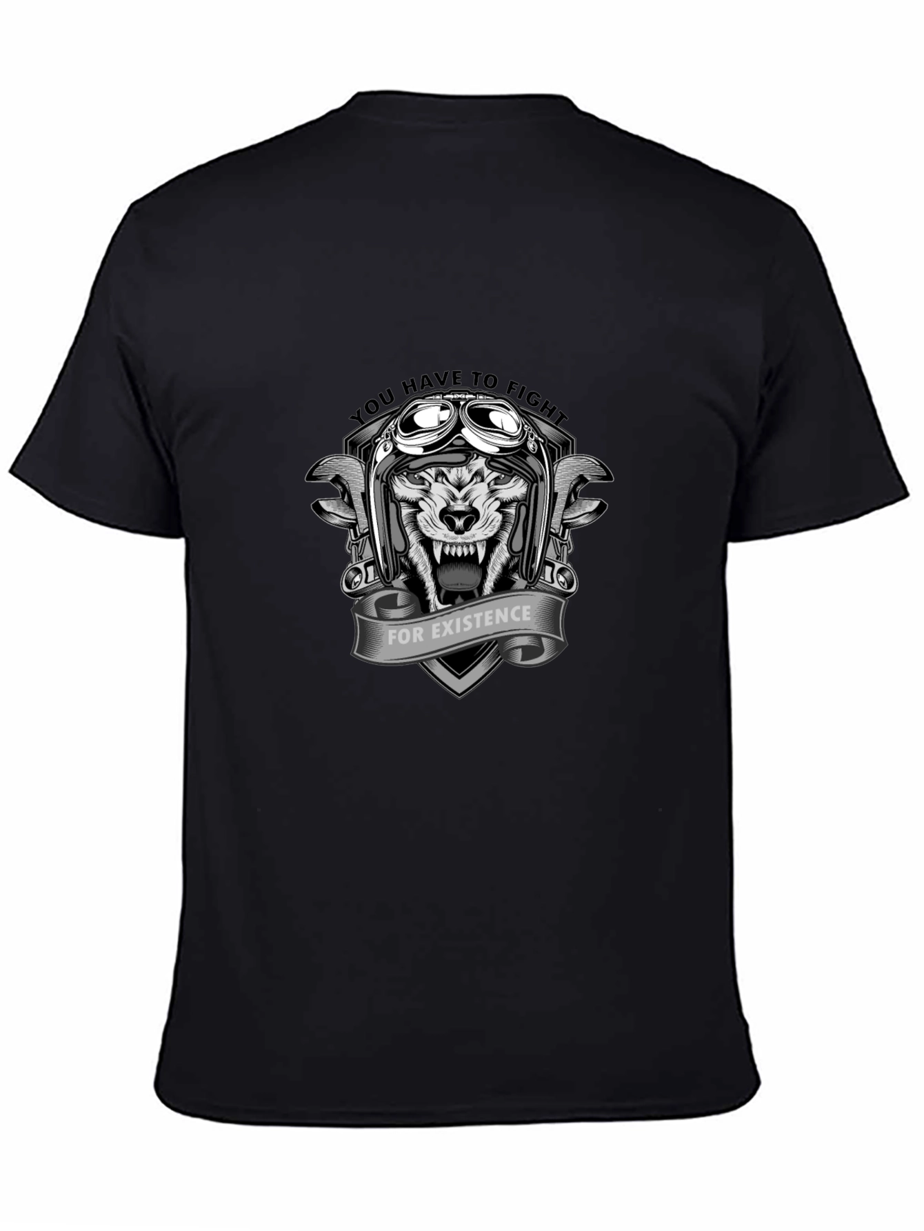 Wolf Biker T-Shirt - Fight For Existence