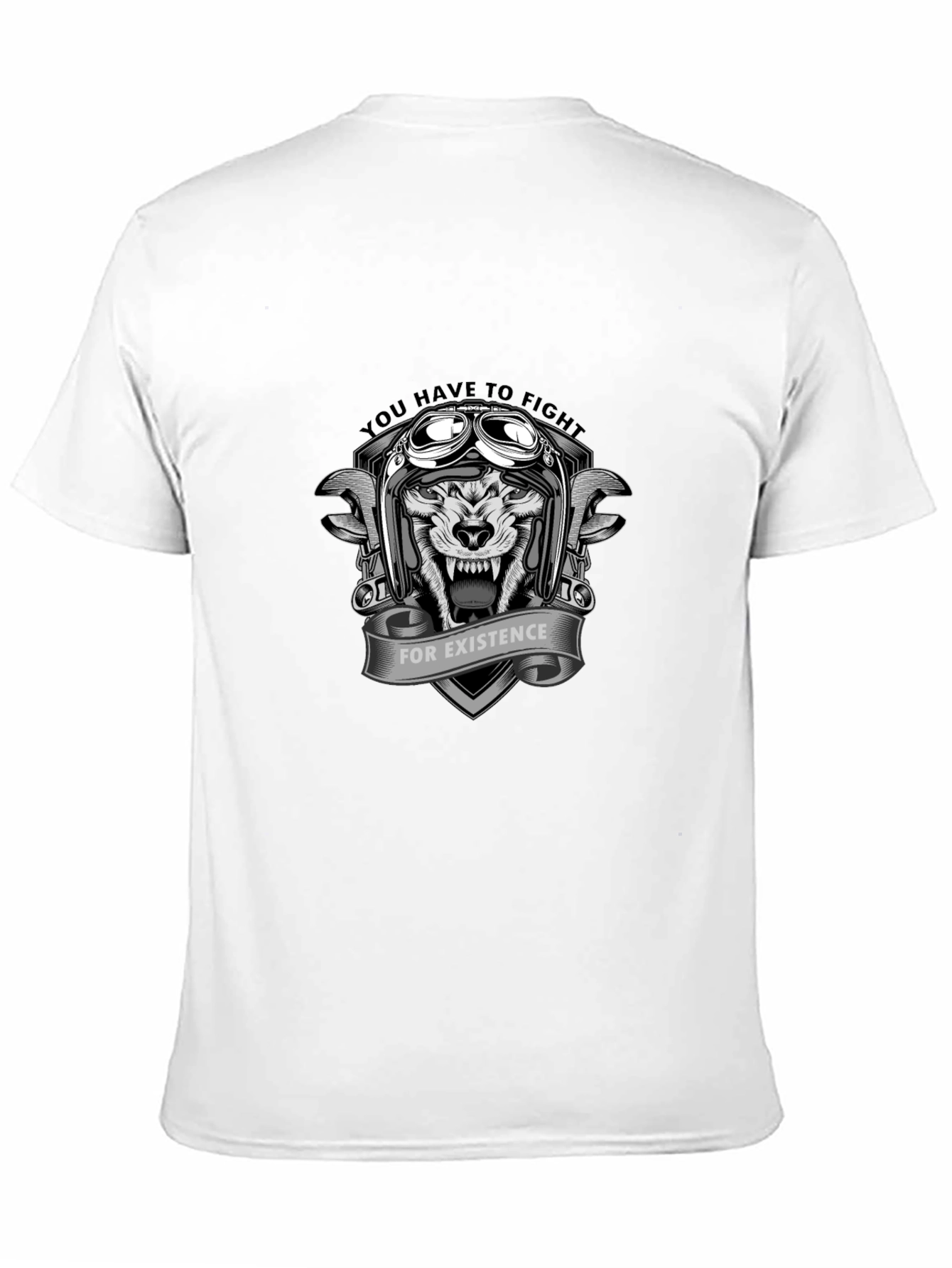 Wolf Biker T-Shirt - Fight For Existence