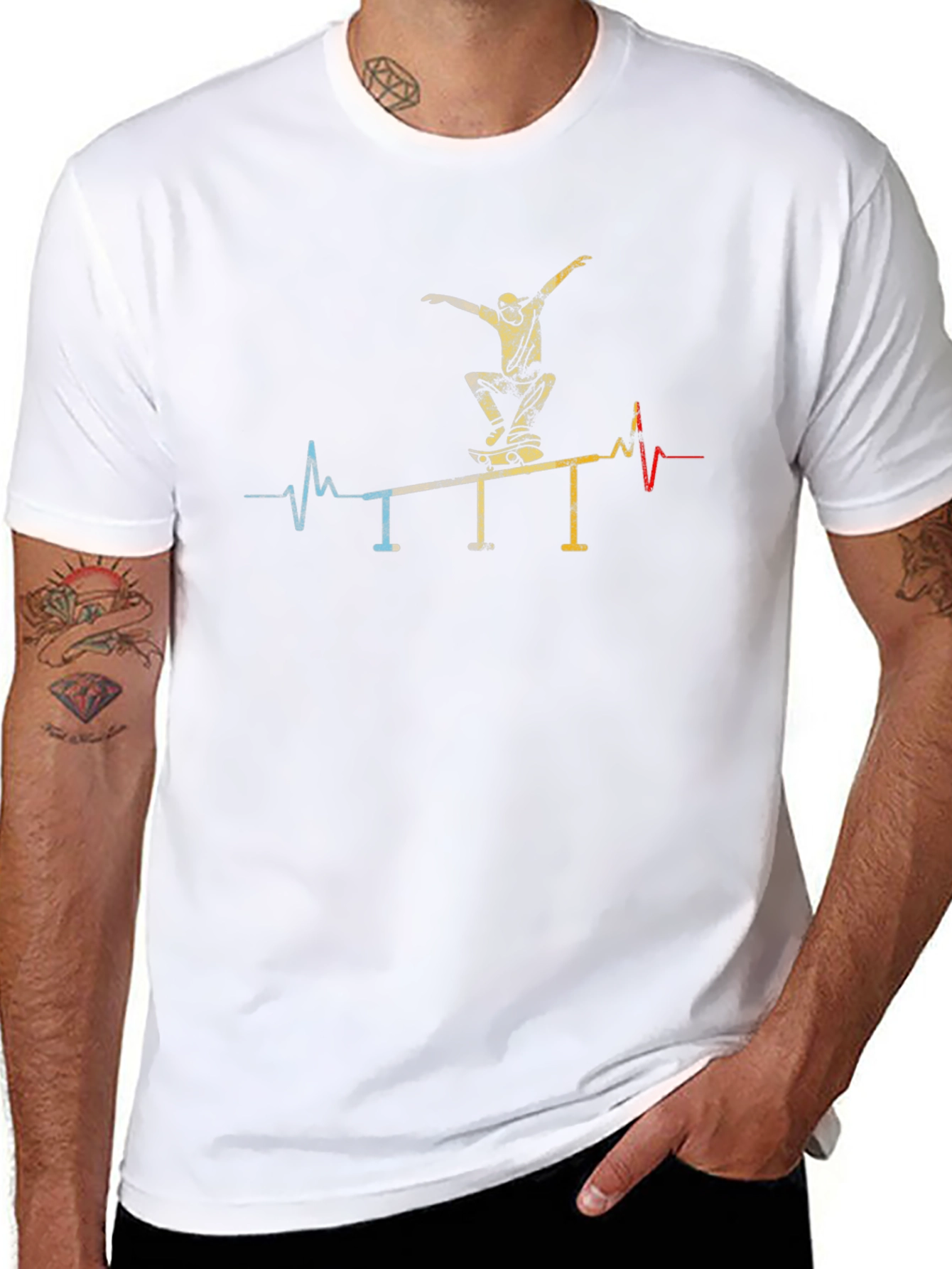 Skateboarding Heartbeat T-Shirt