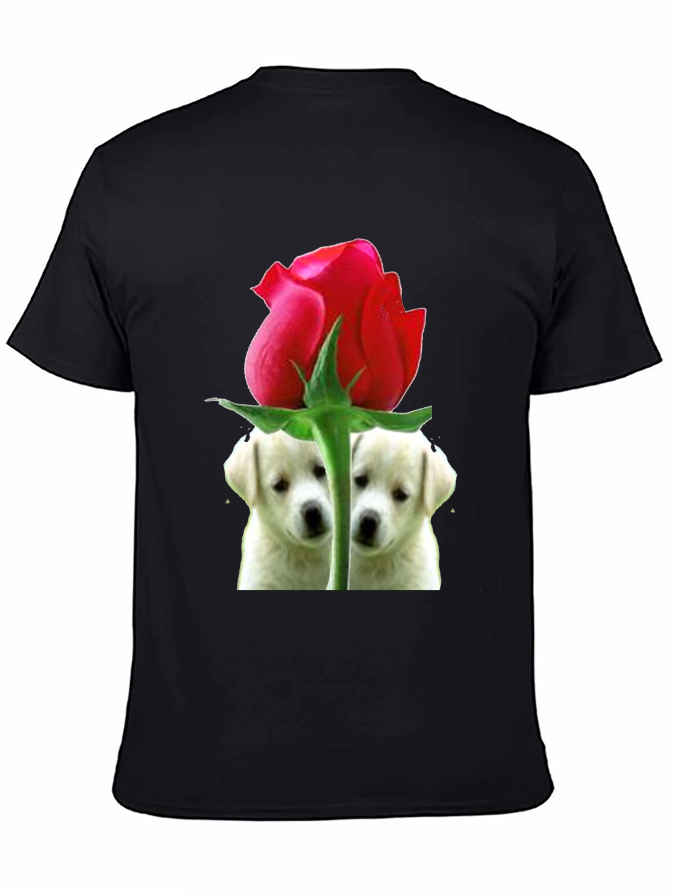 Rose Puppy Love Graphic Tee