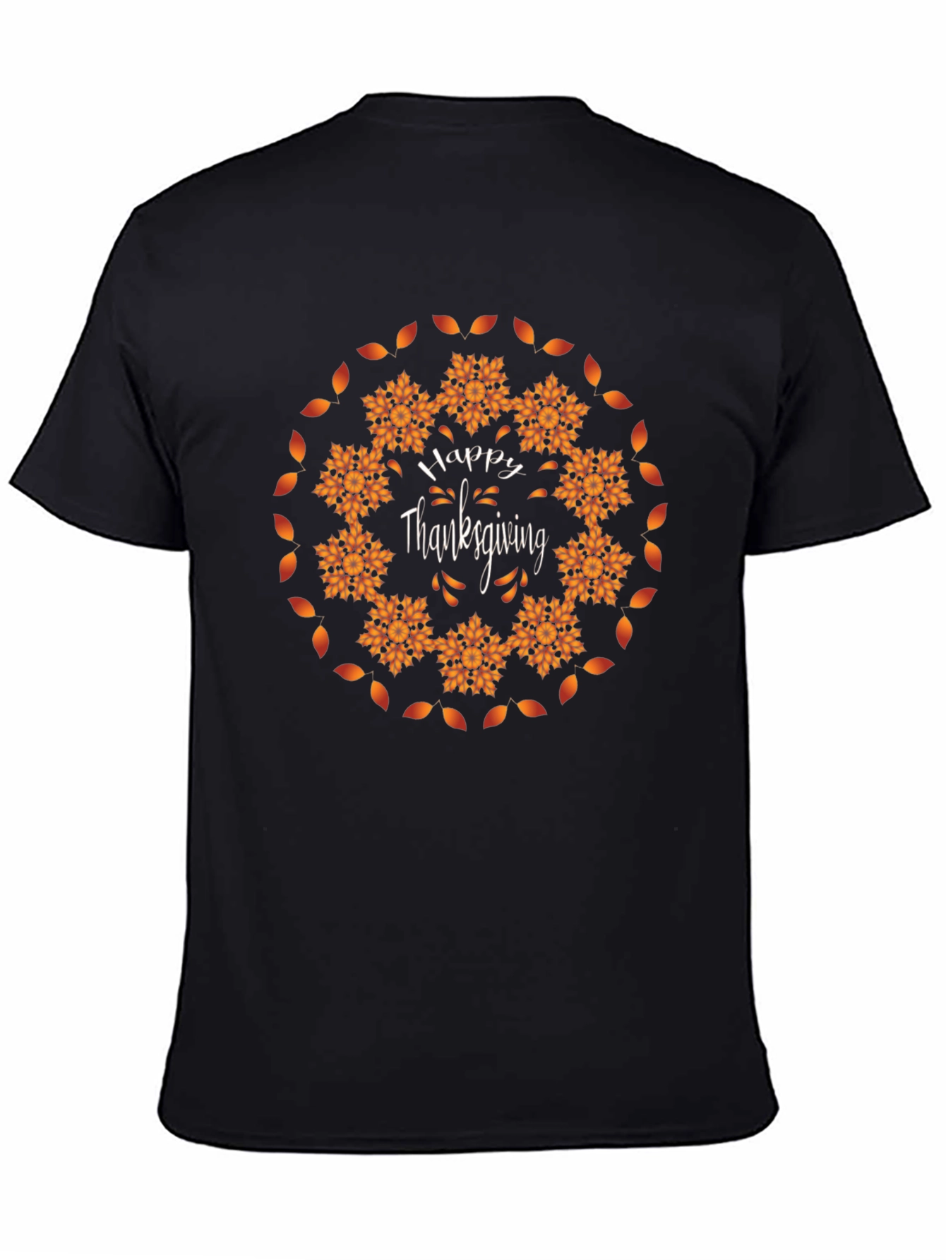 Happy Thanksgiving Mandala Graphic T-Shirt