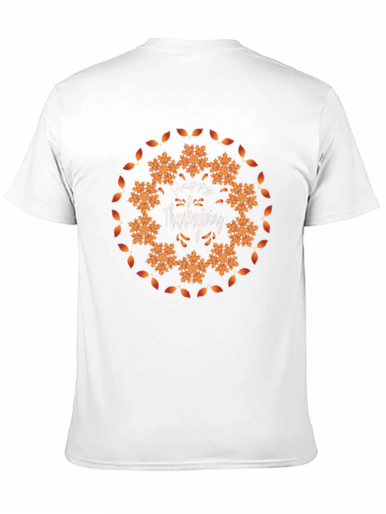 Happy Thanksgiving Mandala Graphic T-Shirt