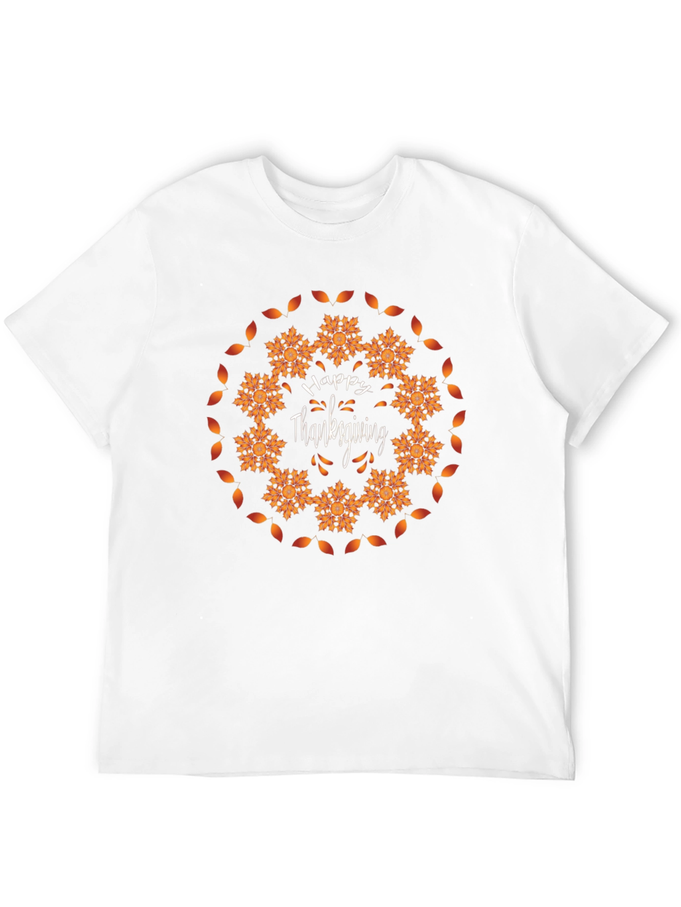 Happy Thanksgiving Mandala Graphic T-Shirt