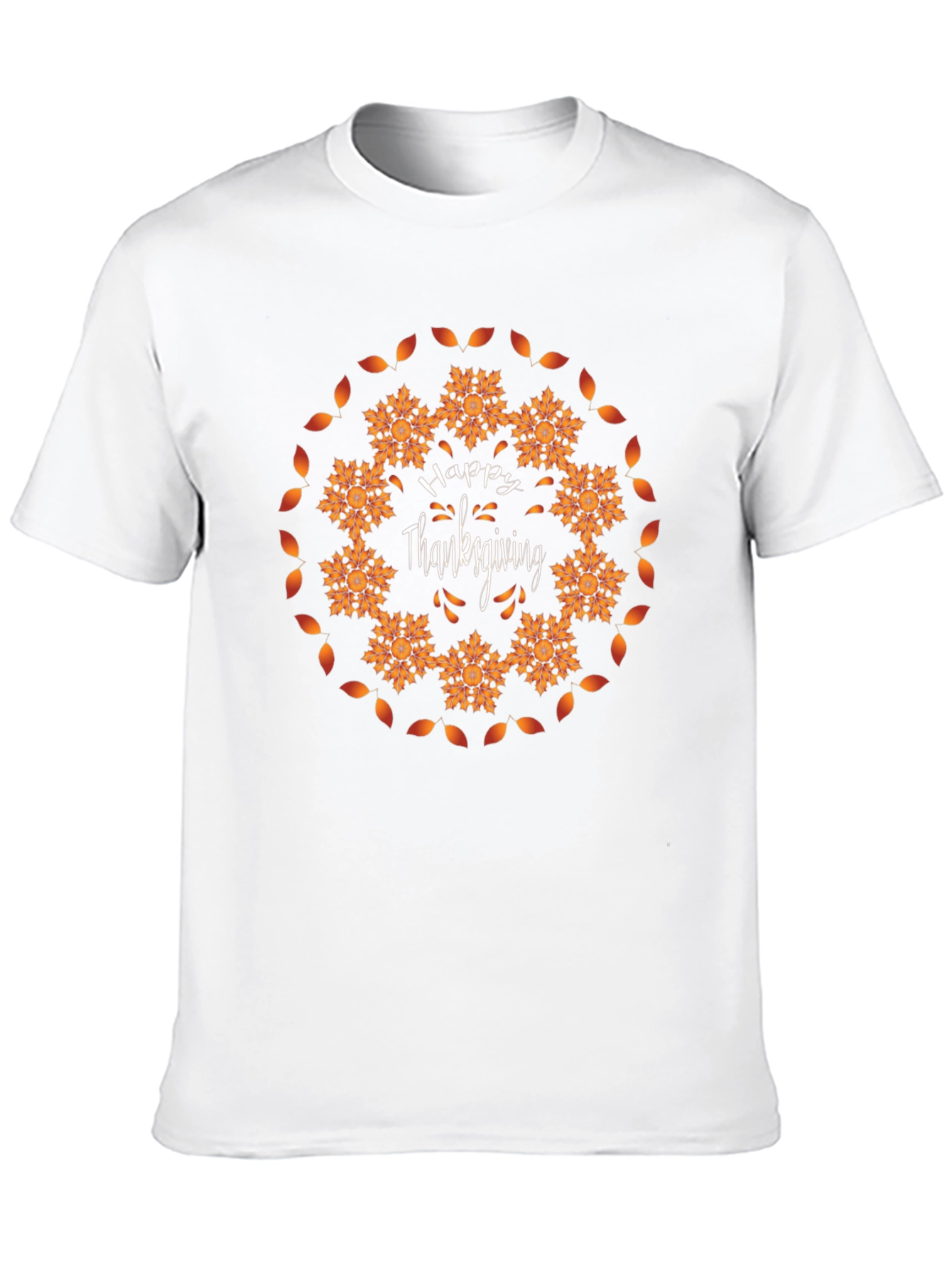 Happy Thanksgiving Mandala Graphic T-Shirt