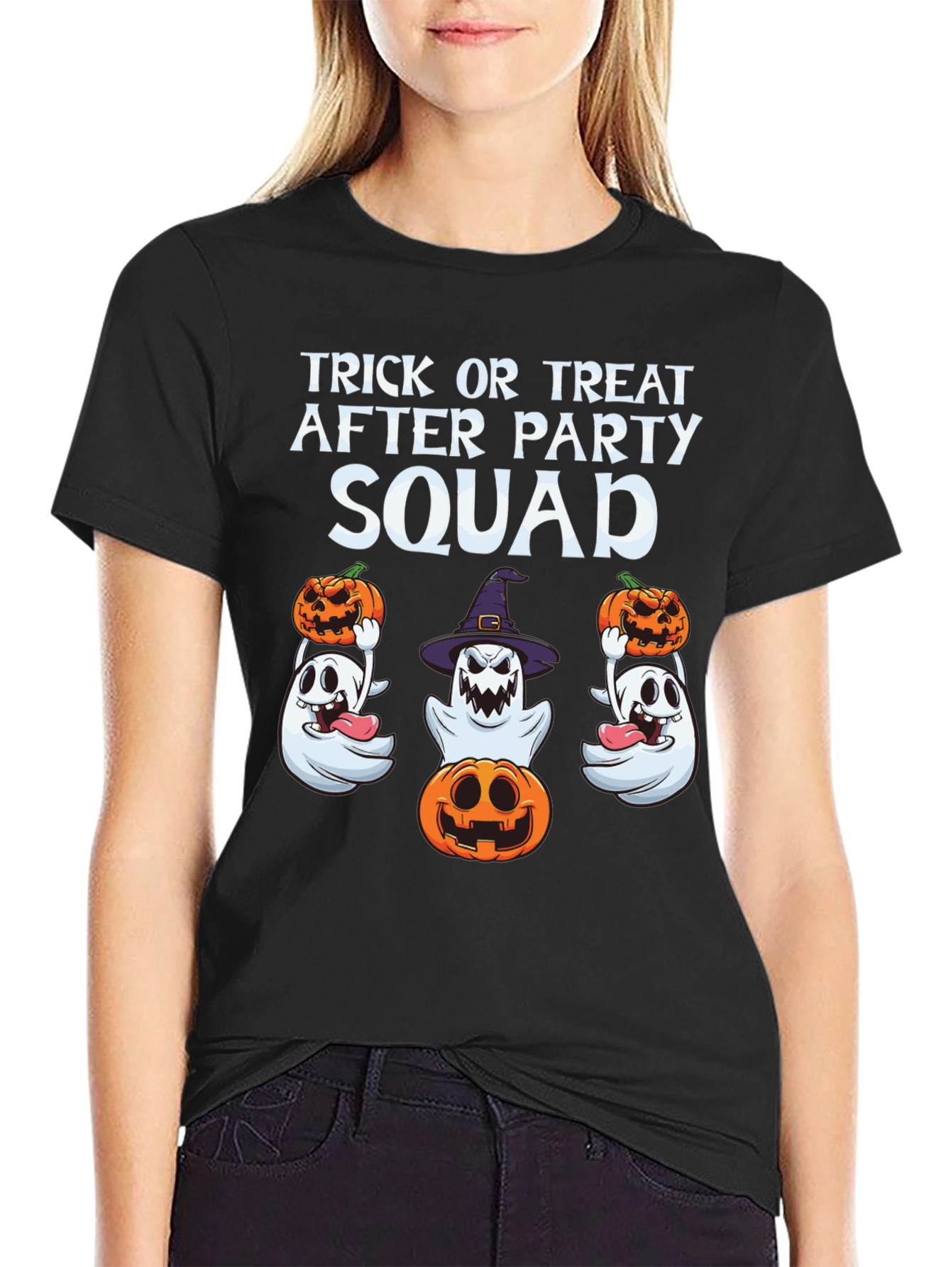 Halloween Trick or Treat Squad Graphic Tee