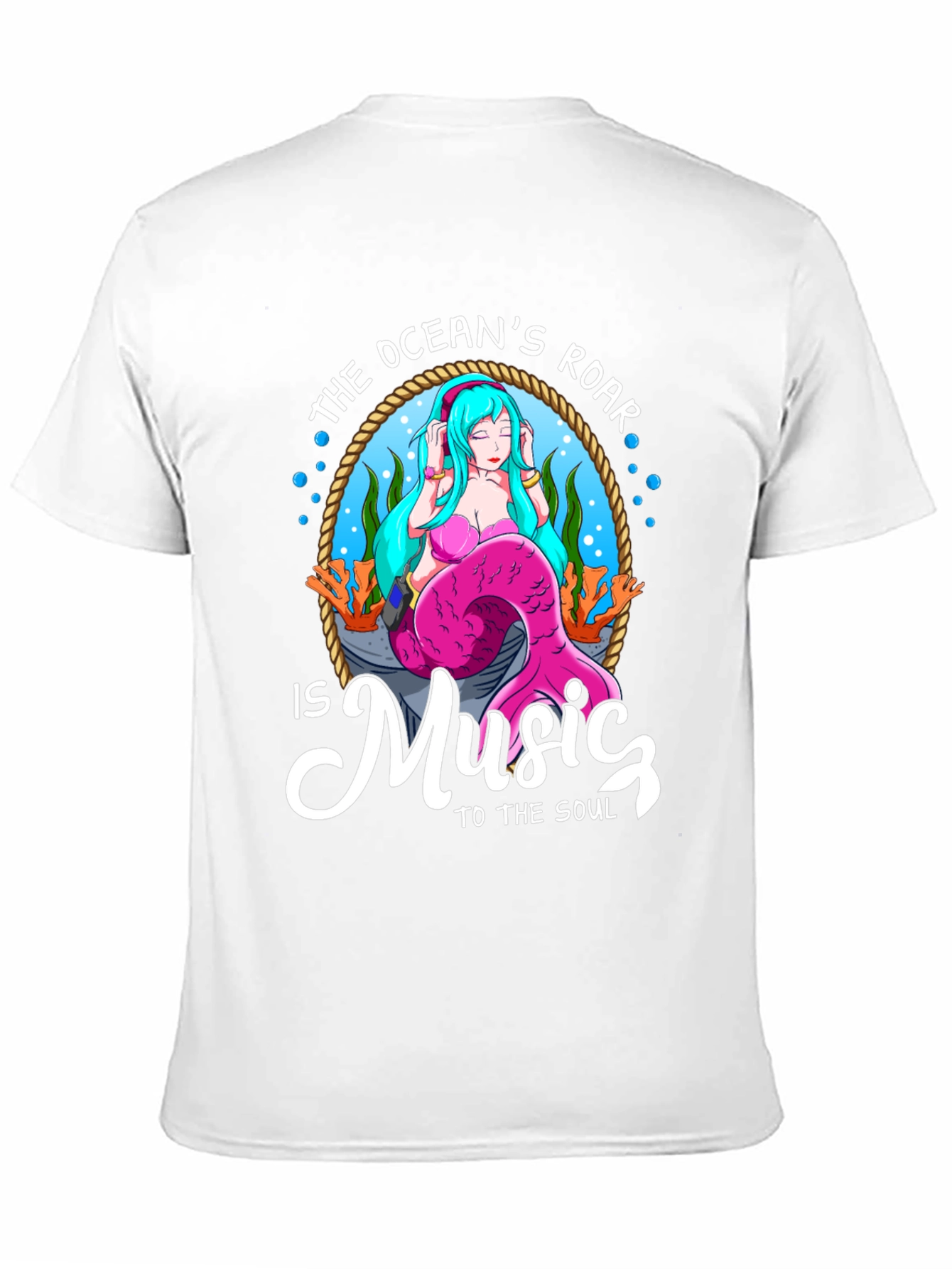Oceans Roar Mermaid Music T-Shirt