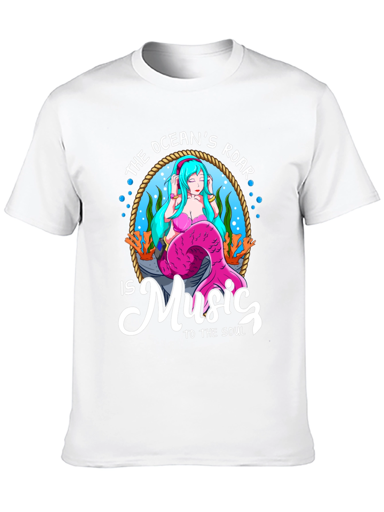 Oceans Roar Mermaid Music T-Shirt