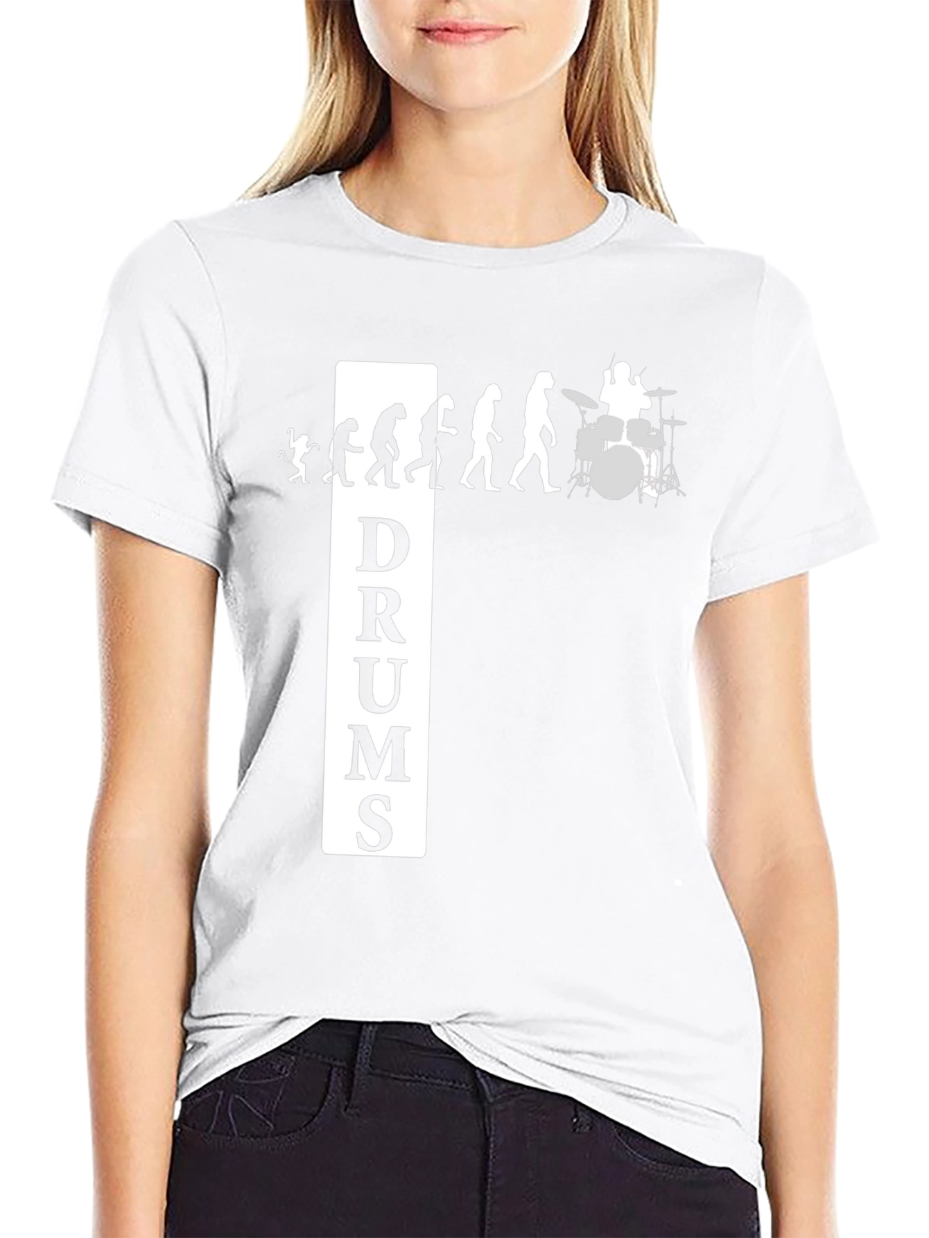 Evolution of Drums Black T-Shirt
