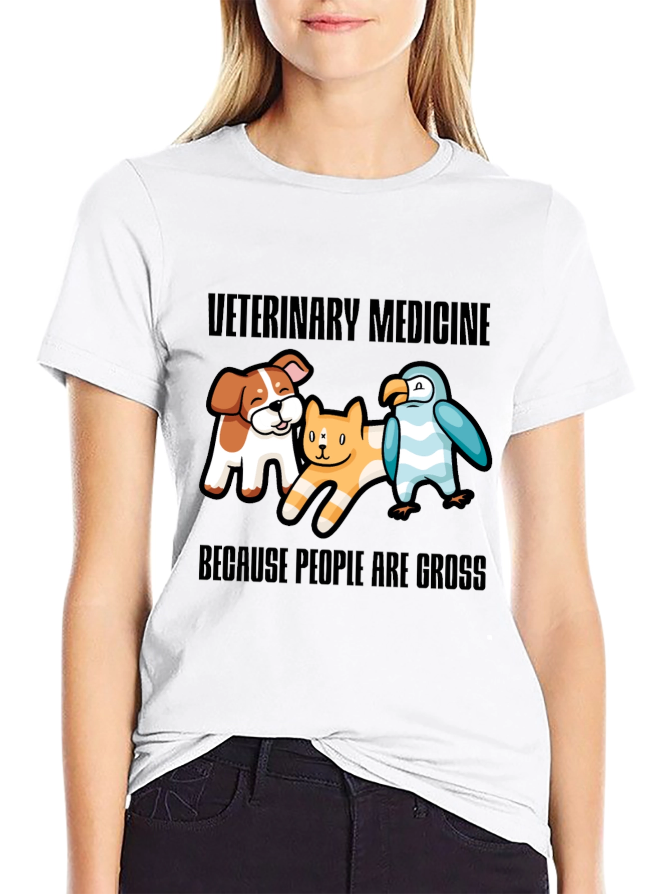 Veterinary Medicine T-Shirt: Animals are Better