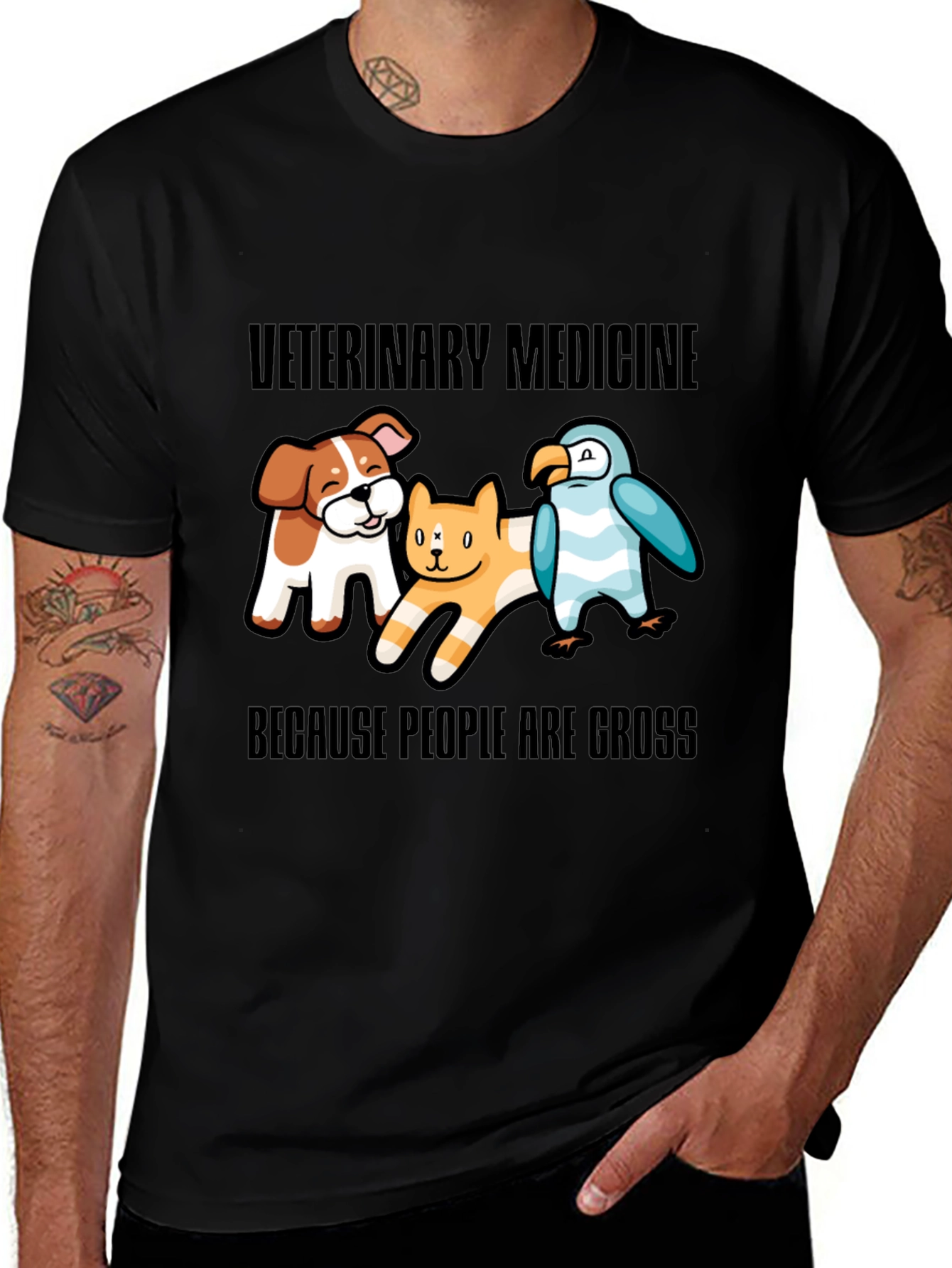Veterinary Medicine T-Shirt: Animals are Better