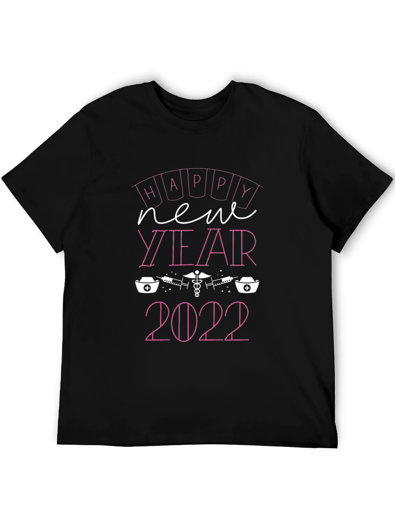 Happy New Year 2022 Nurse Graphic T-Shirt