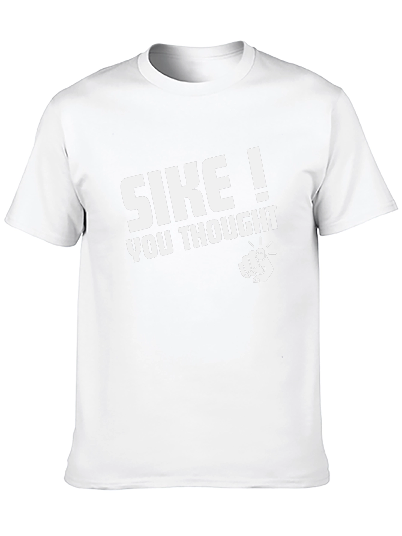 SIKE! You Thought Graphic Black T-Shirt