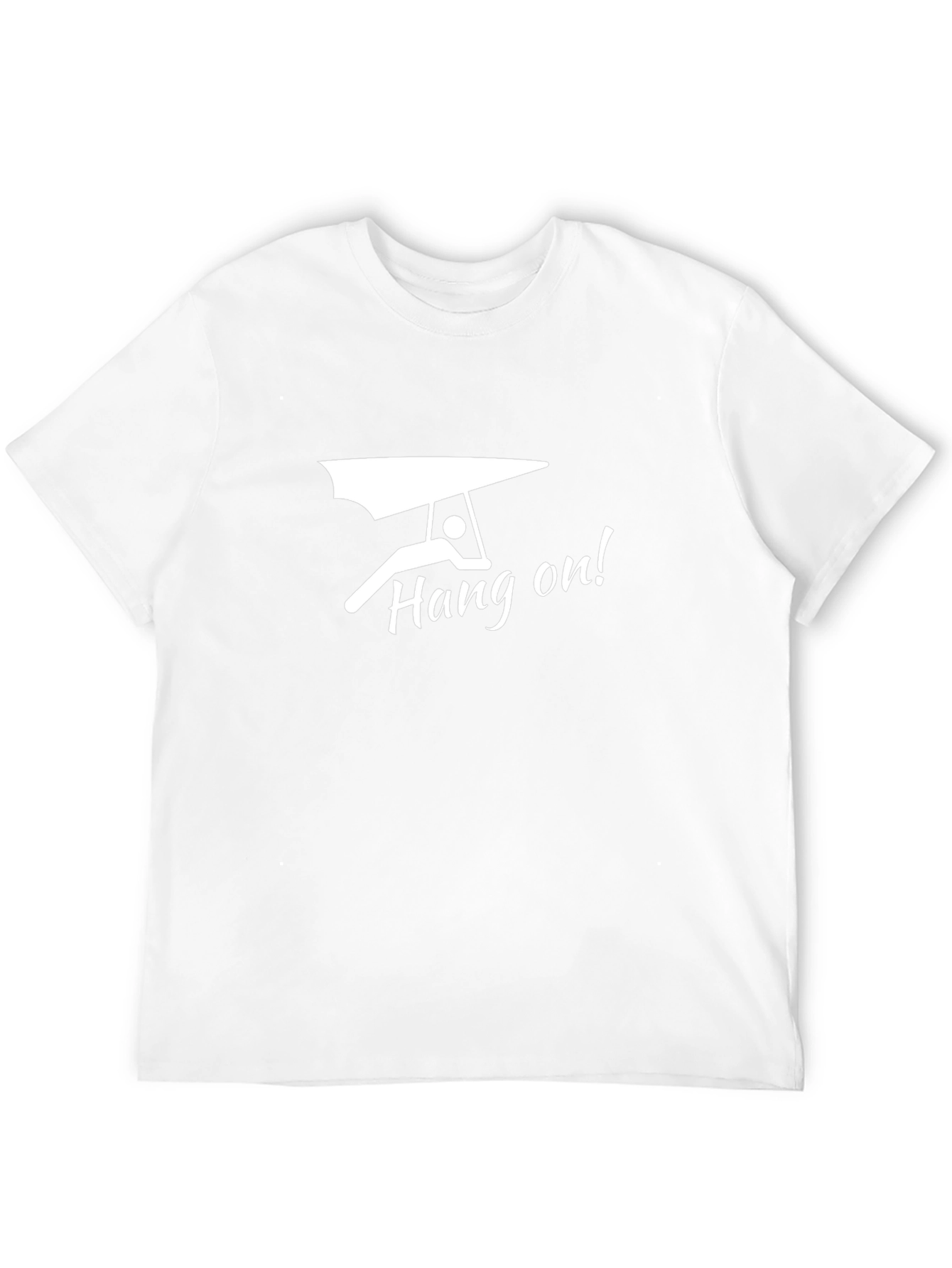 Hang On! Hang Gliding Graphic Tee - Black