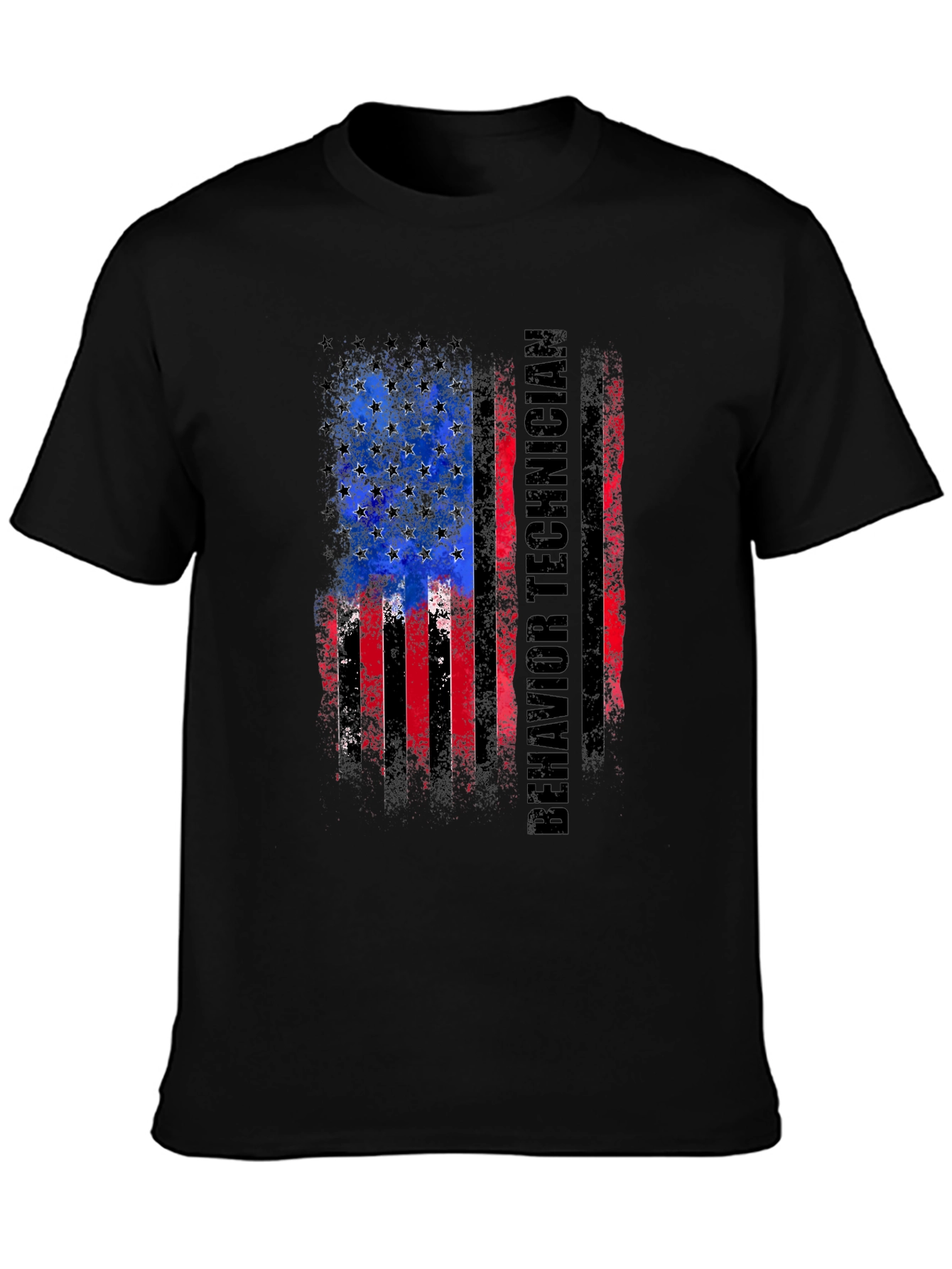 Behavior Technician American Flag T-Shirt