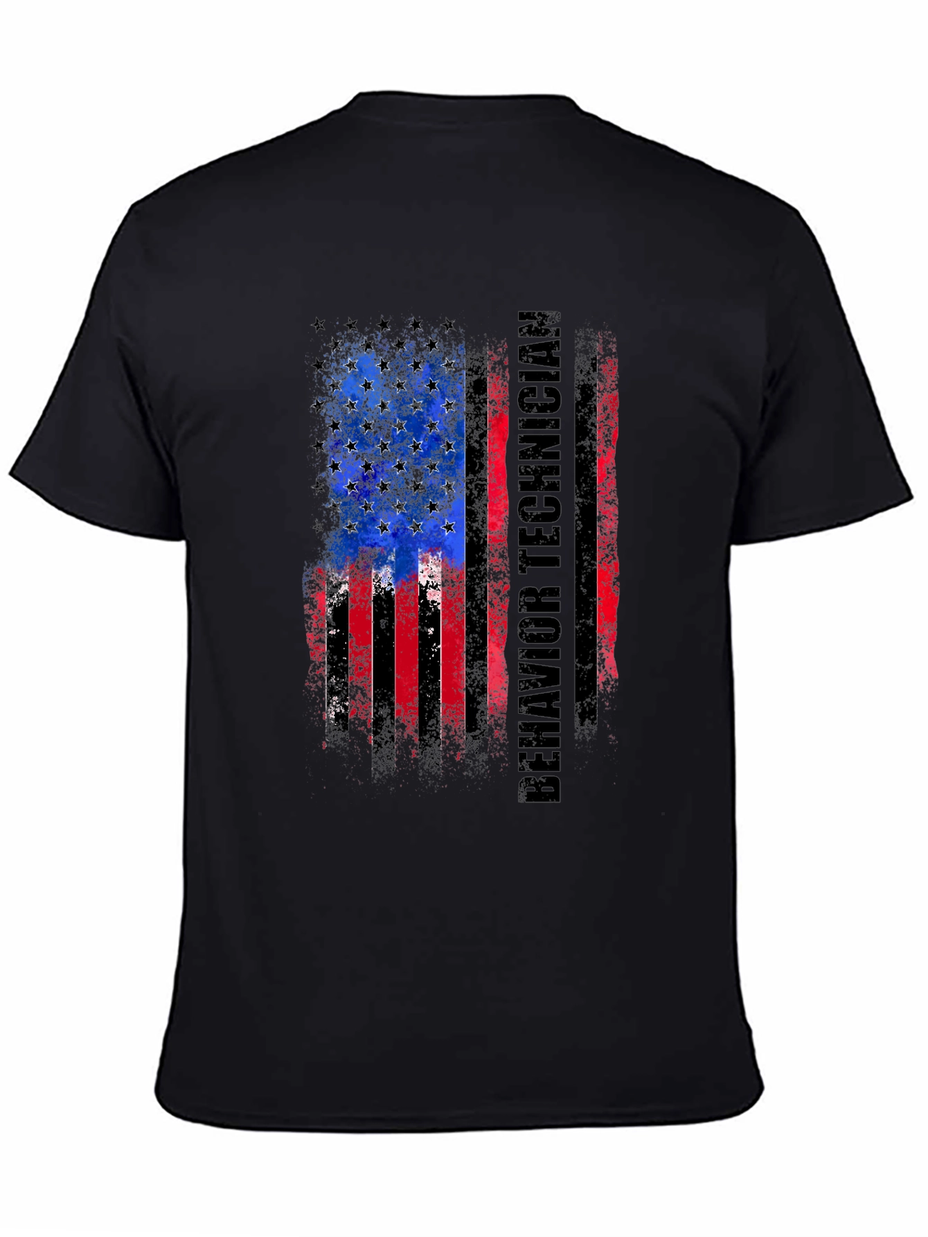 Behavior Technician American Flag T-Shirt