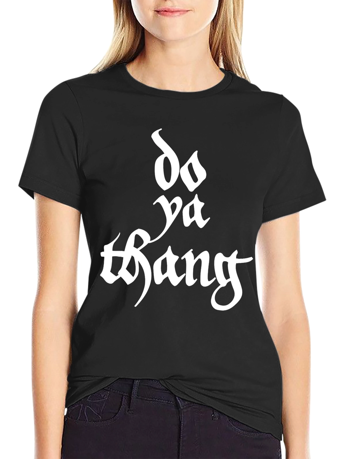 Do Ya Thang Black Graphic T-Shirt