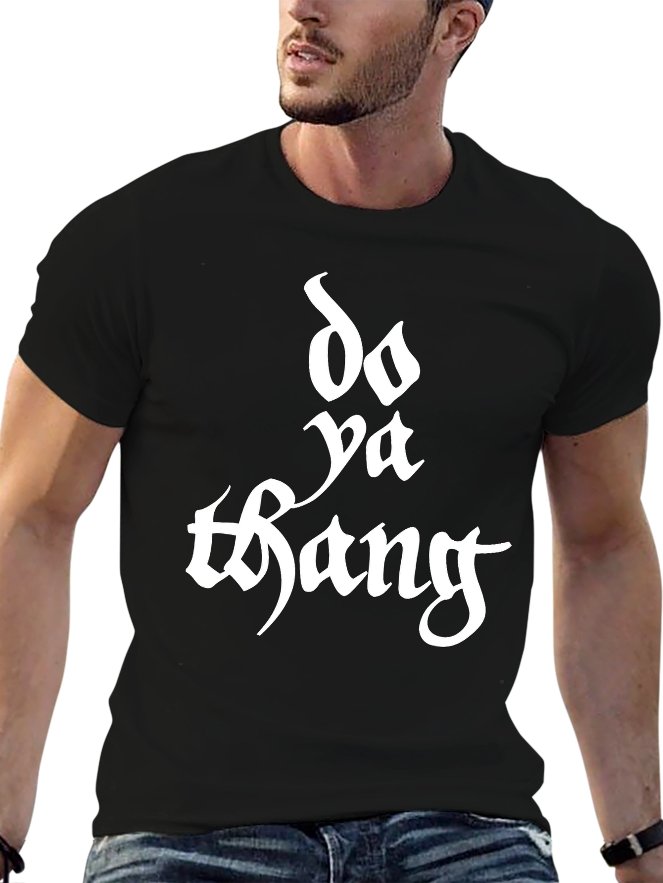 Do Ya Thang Black Graphic T-Shirt