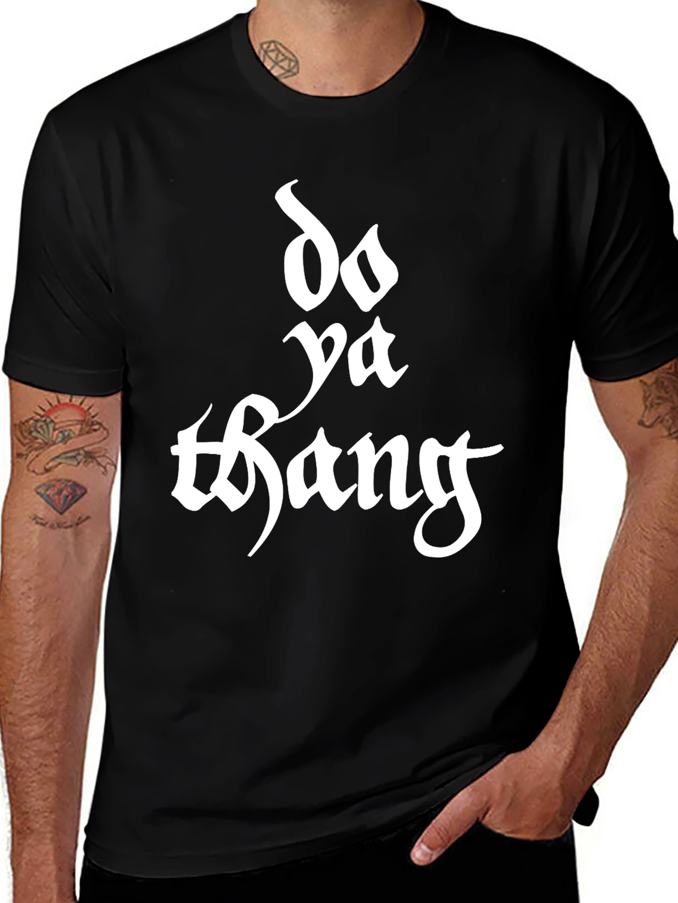 Do Ya Thang Black Graphic T-Shirt
