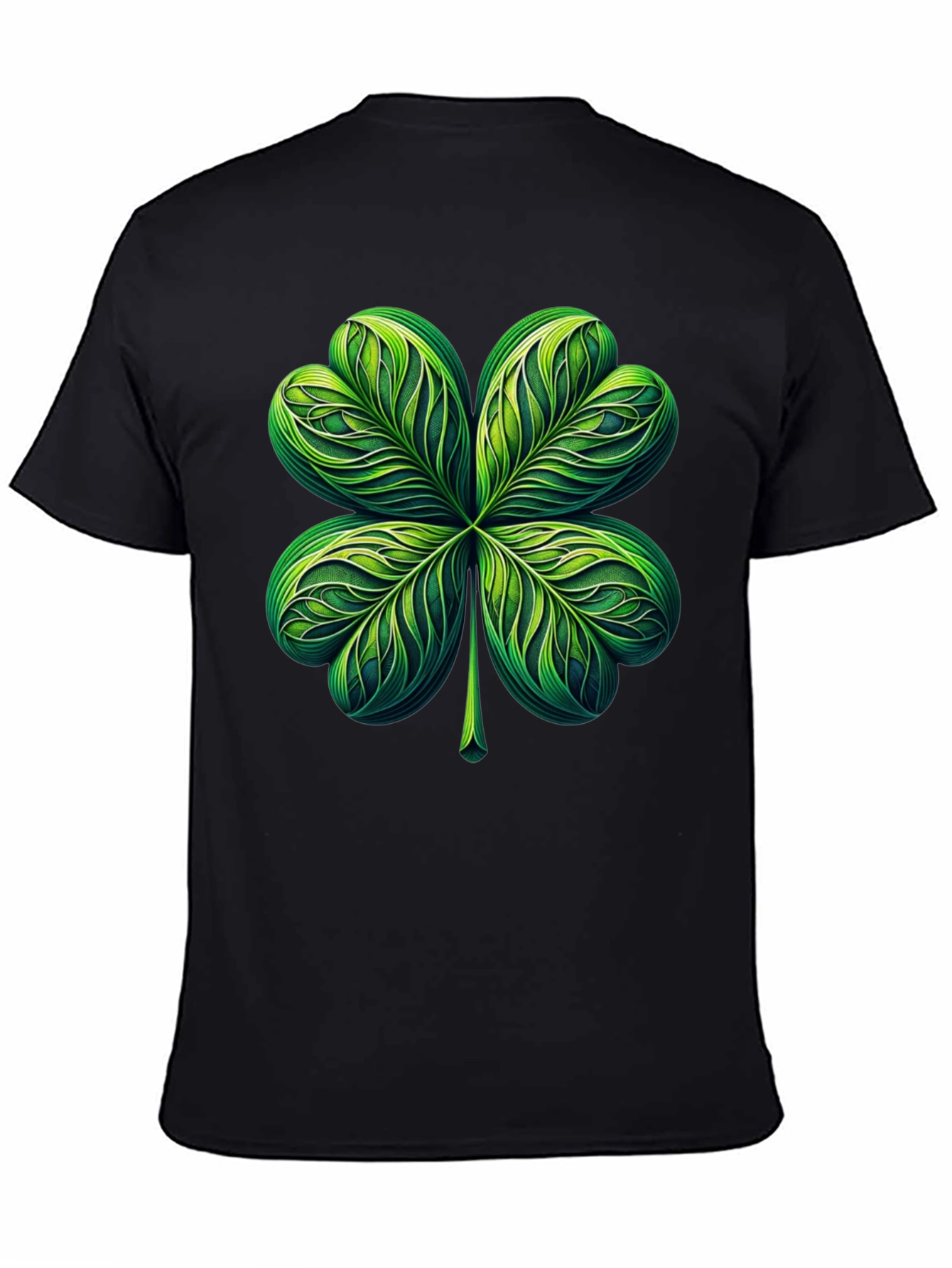 Shamrock T-Shirt: Lucky Green Four-Leaf Clover Graphic Tee