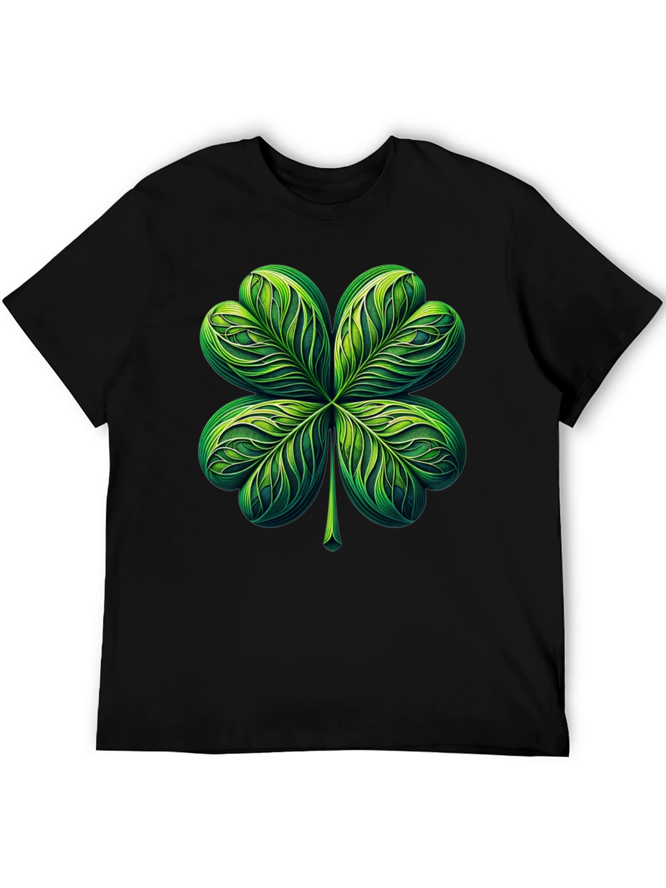 Shamrock T-Shirt: Lucky Green Four-Leaf Clover Graphic Tee