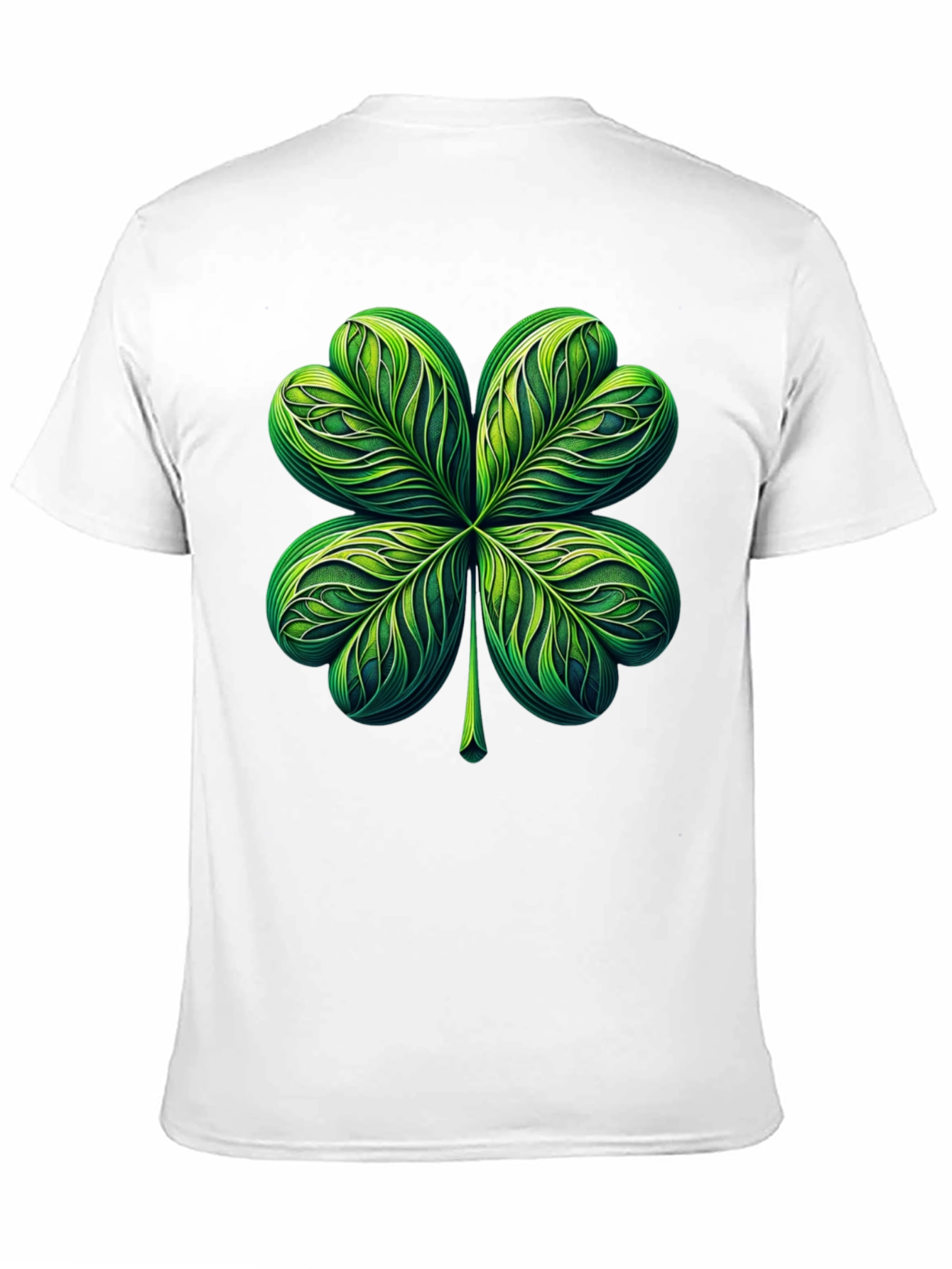Shamrock T-Shirt: Lucky Green Four-Leaf Clover Graphic Tee