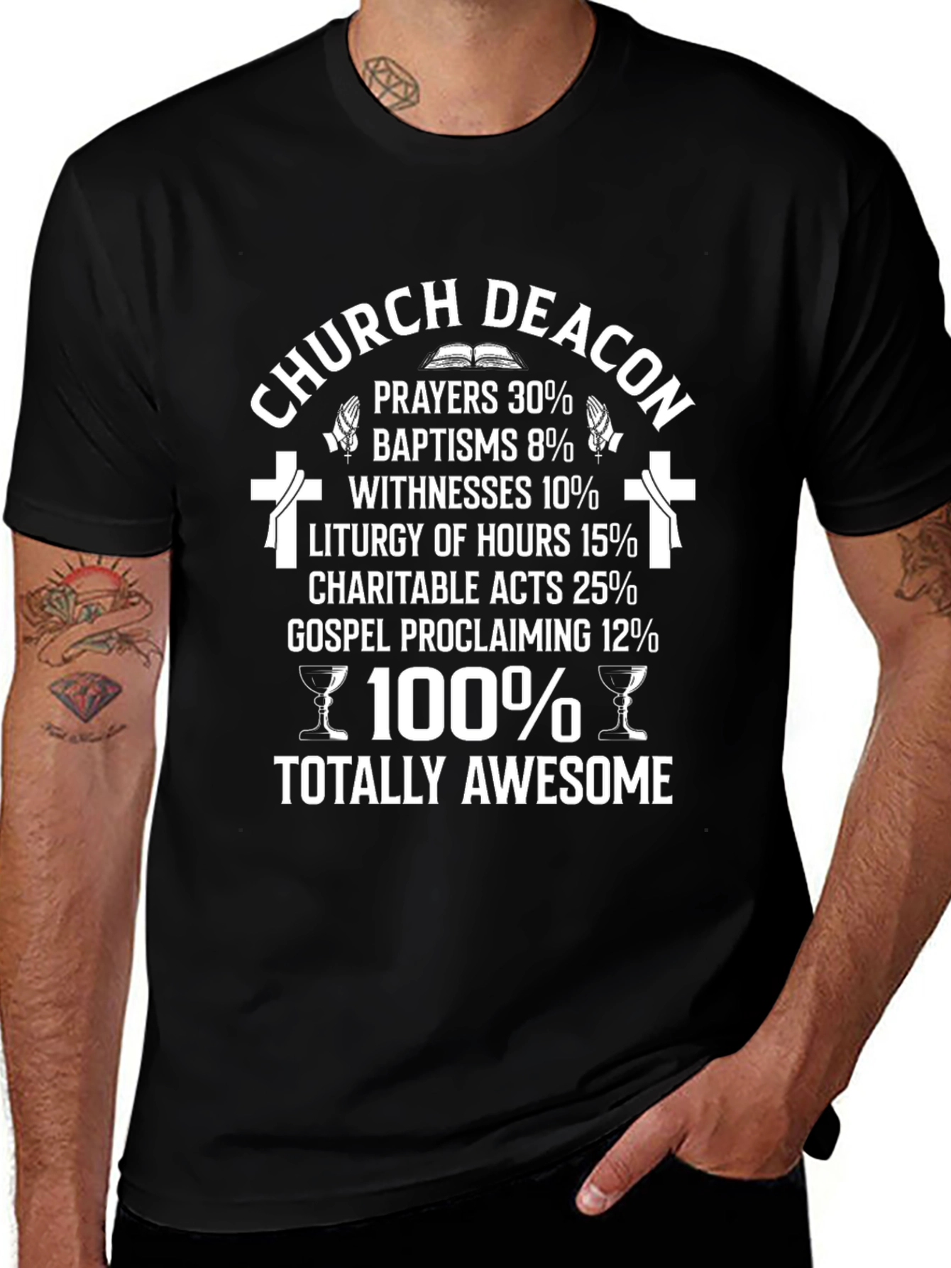 Church Deacon Totally Awesome Graphic T-Shirt