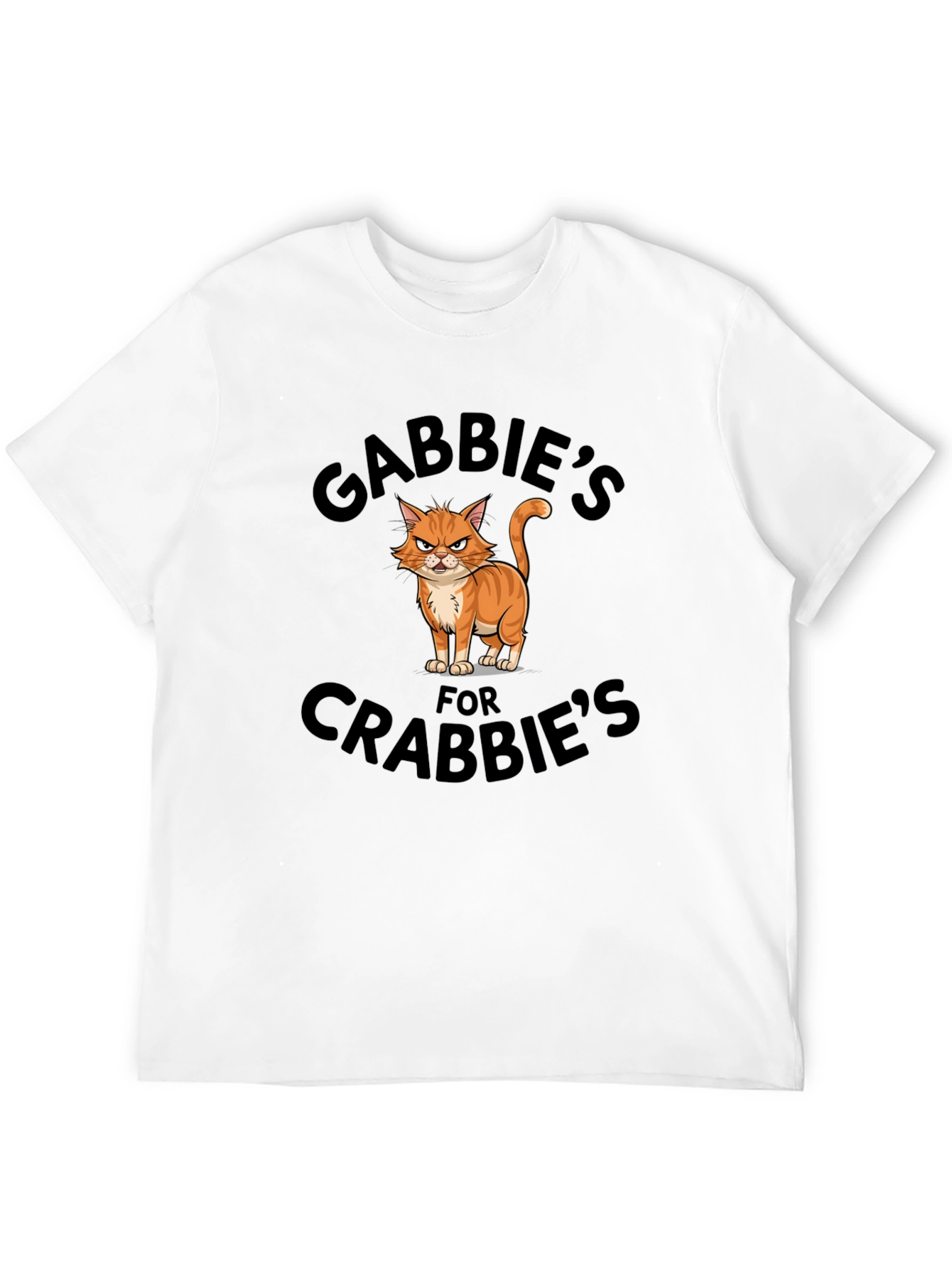 Gabbies for Crabbies Black Cotton Graphic Tee