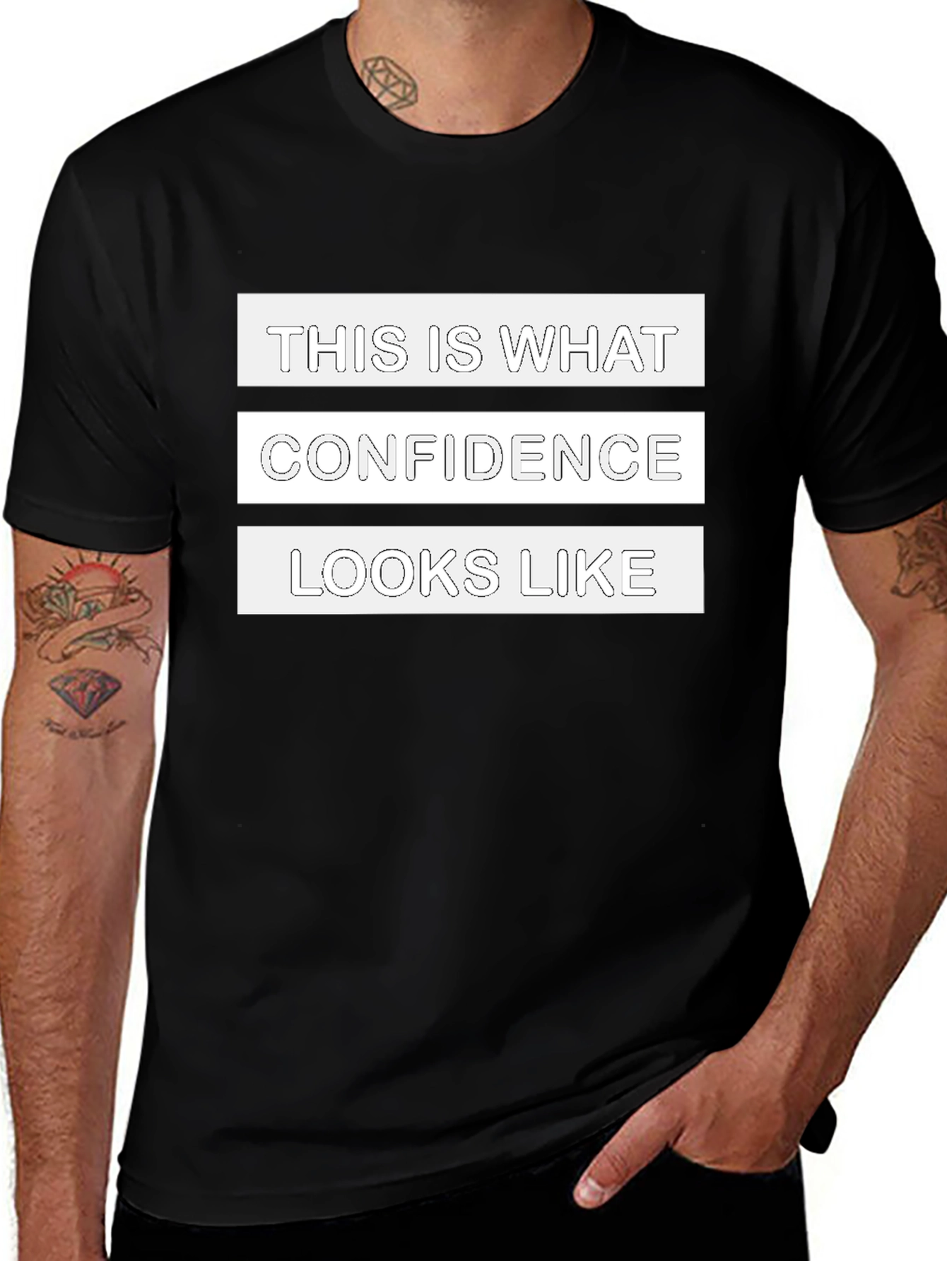Confidence Statement Graphic Tee - Bold Style