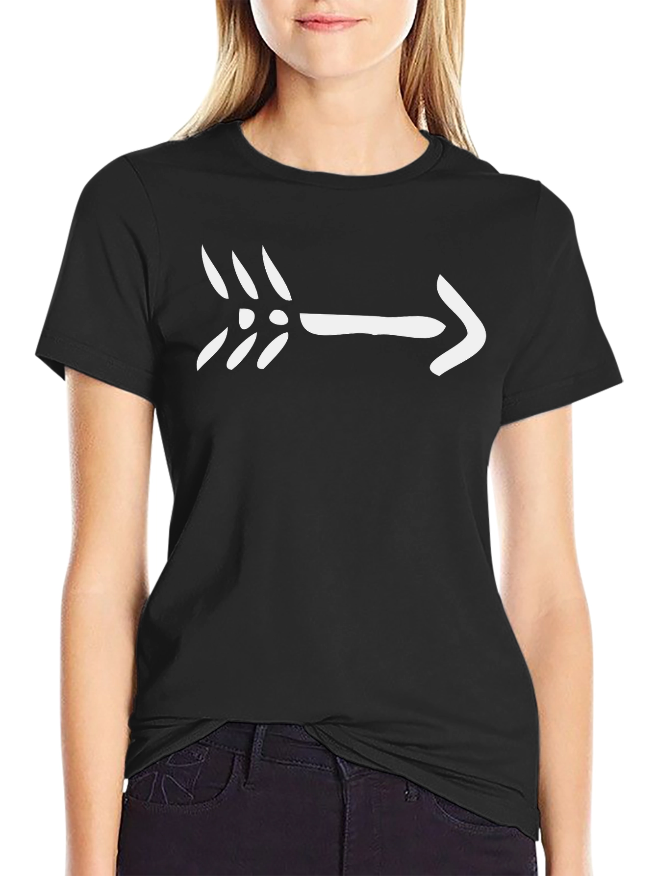 Arrow Graphic Black T-Shirt - Modern Design