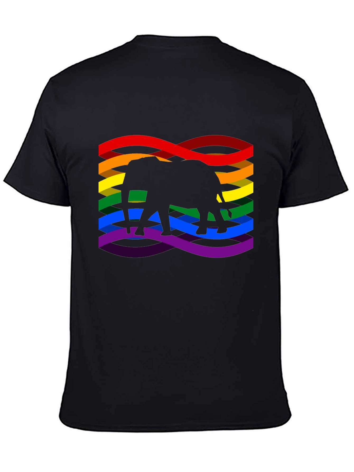 Rainbow Elephant Graphic Tee - Pride Shirt