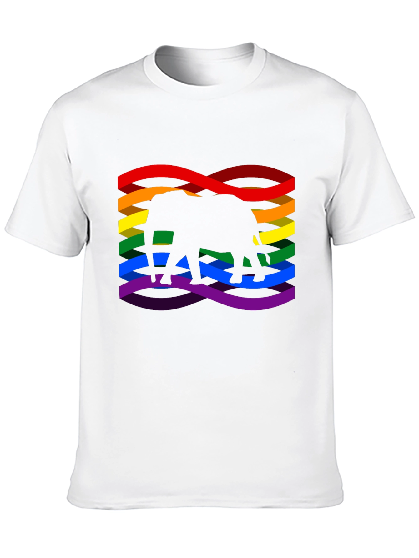 Rainbow Elephant Graphic Tee - Pride Shirt