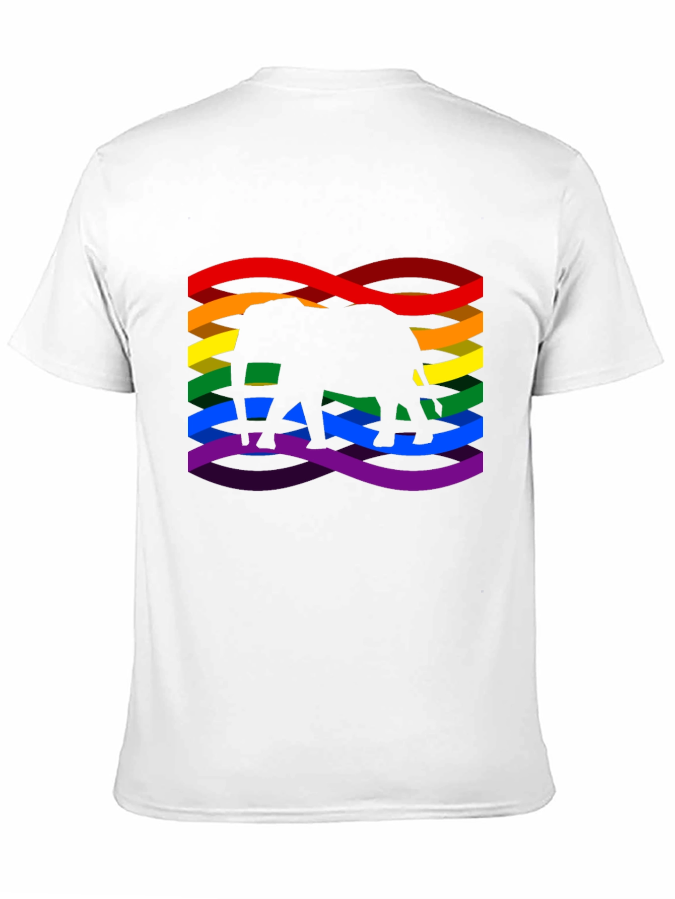 Rainbow Elephant Graphic Tee - Pride Shirt