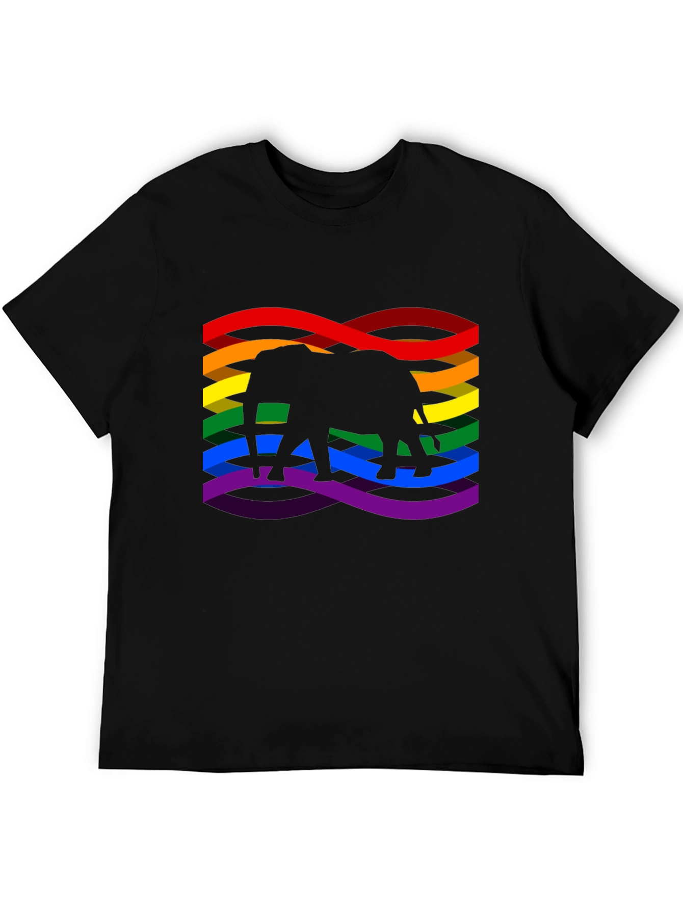 Rainbow Elephant Graphic Tee - Pride Shirt