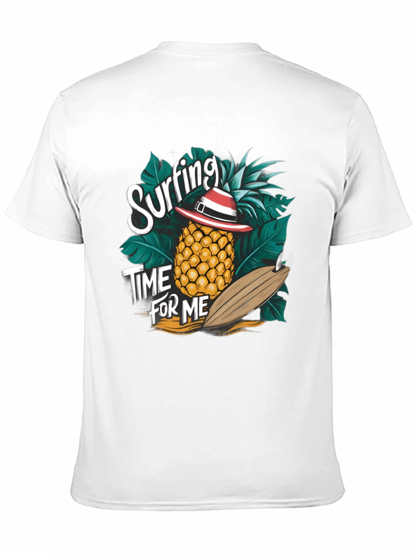 Surfing Pineapple T-Shirt - Tropical Summer Vibes