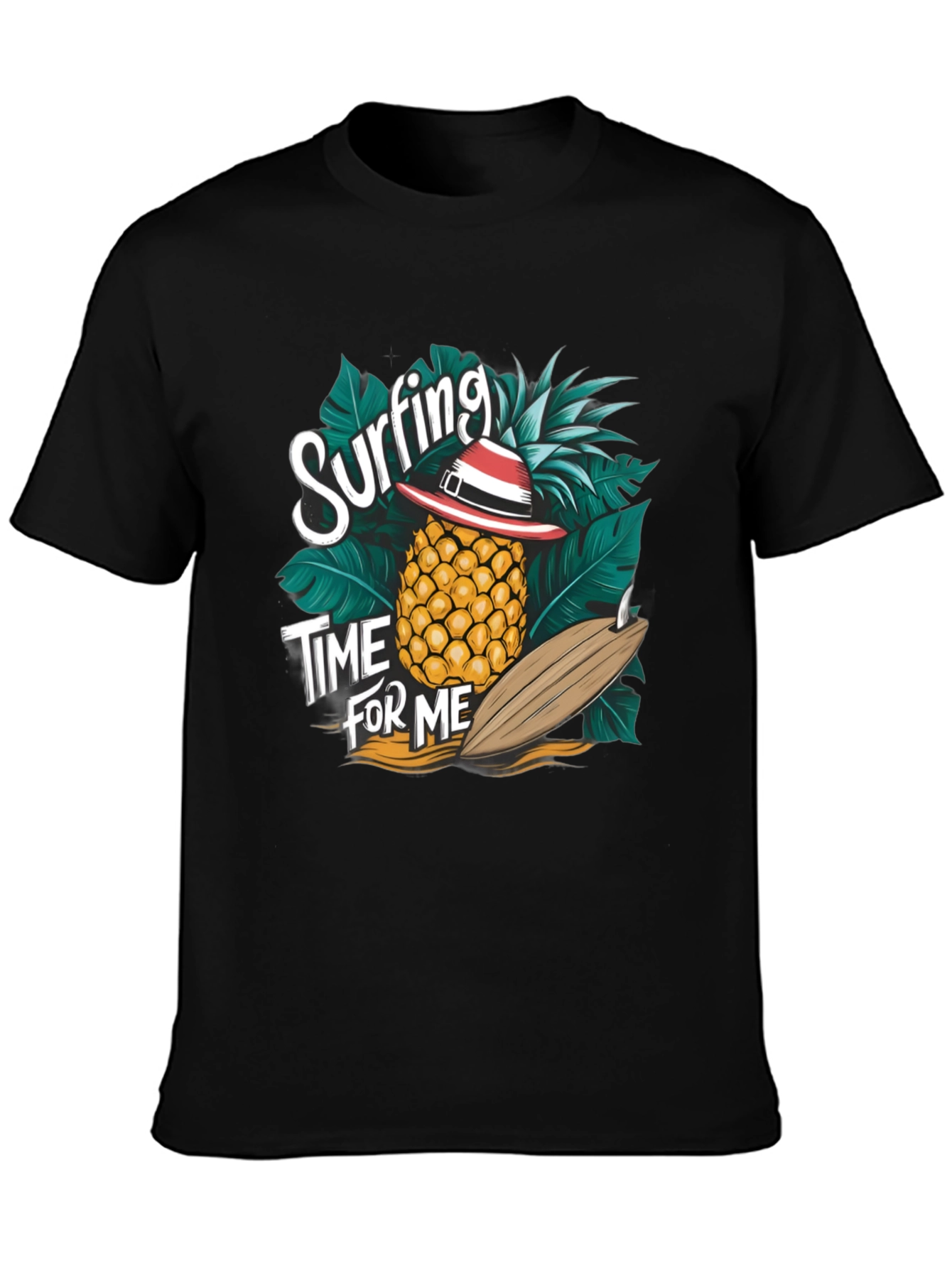 Surfing Pineapple T-Shirt - Tropical Summer Vibes