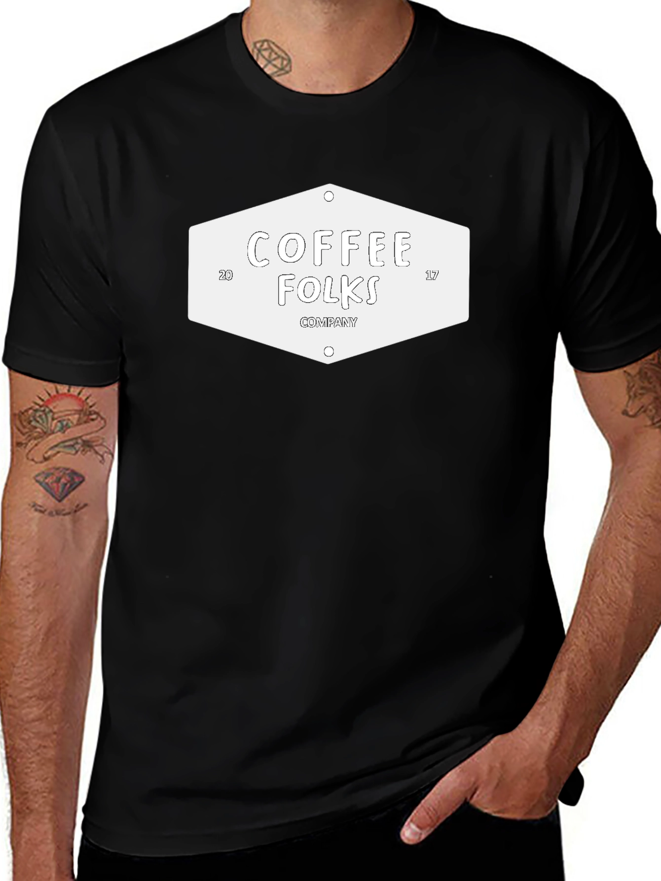 Coffee Folks Company T-Shirt - Black